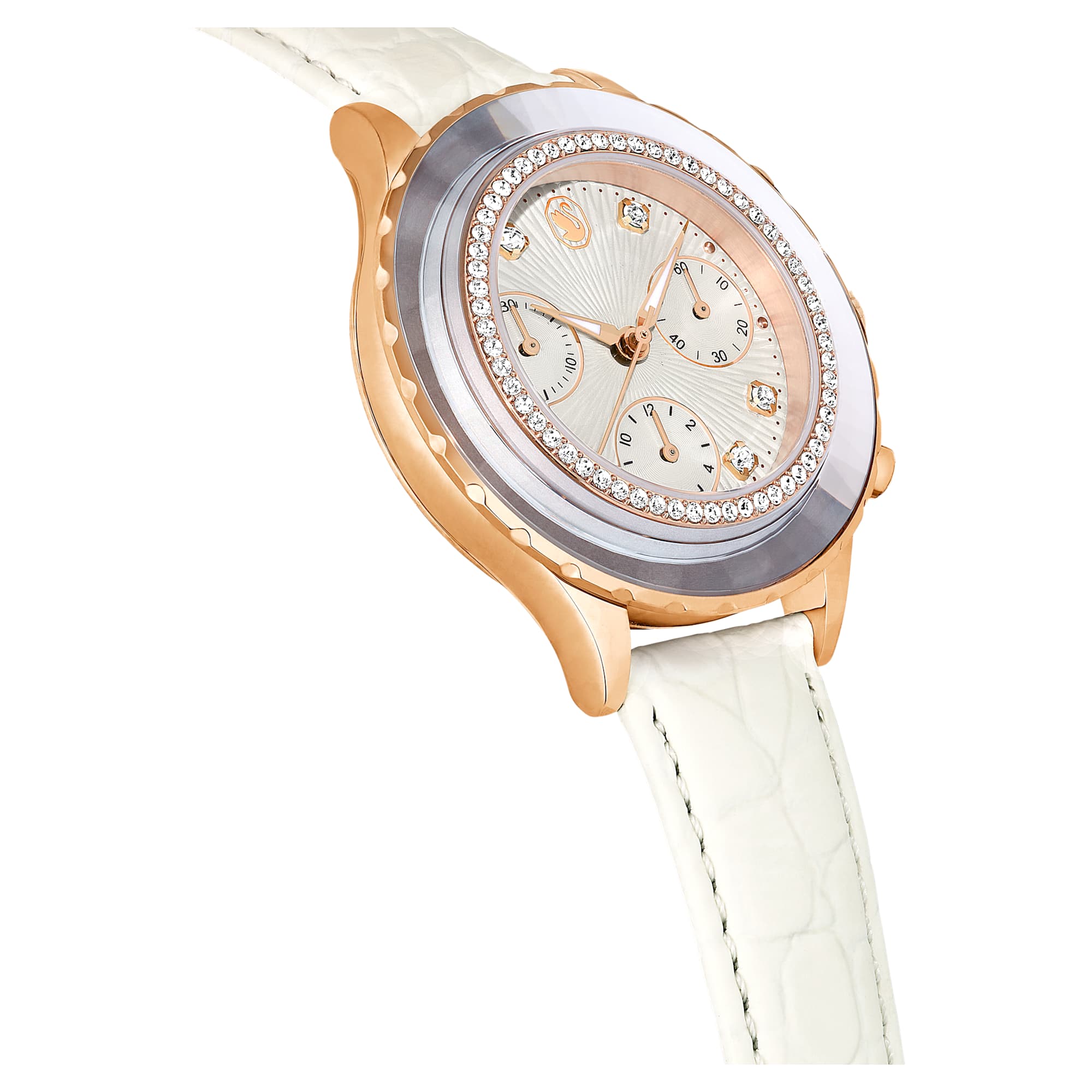 שעון Octea Chrono בציפוי PVD רוז גולד SWAROVSKI