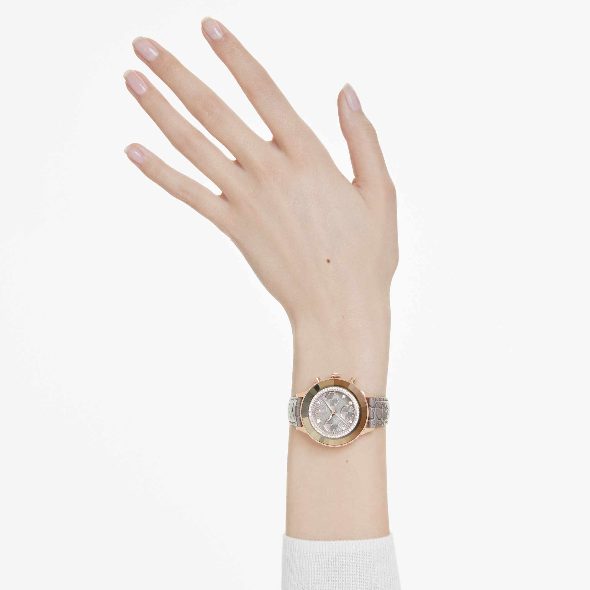 שעון Octea Chrono בציפוי PVD רוז גולד SWAROVSKI