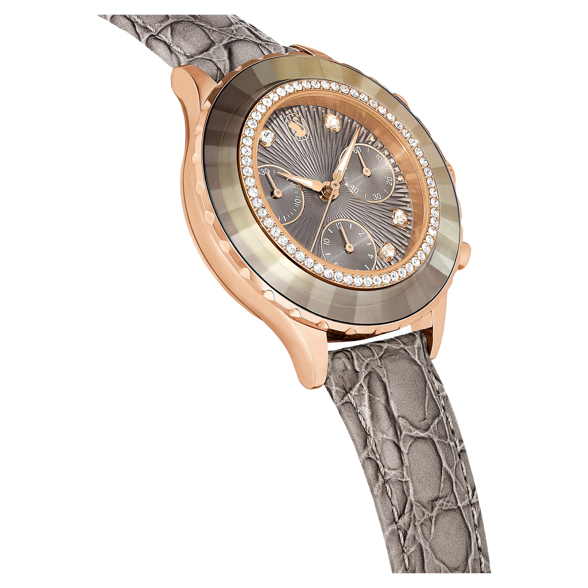 שעון Octea Chrono בציפוי PVD רוז גולד SWAROVSKI