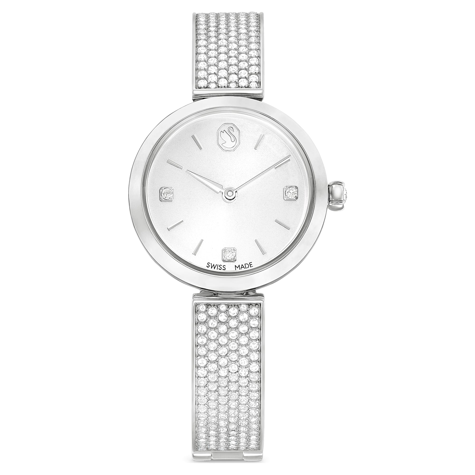 שעון Illumina בציפוי רודיום מבריק SWAROVSKI