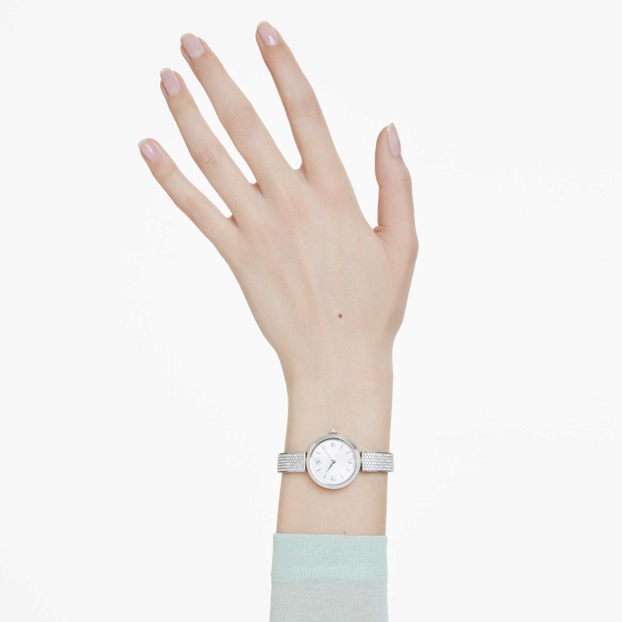 שעון Illumina בציפוי רודיום מבריק SWAROVSKI