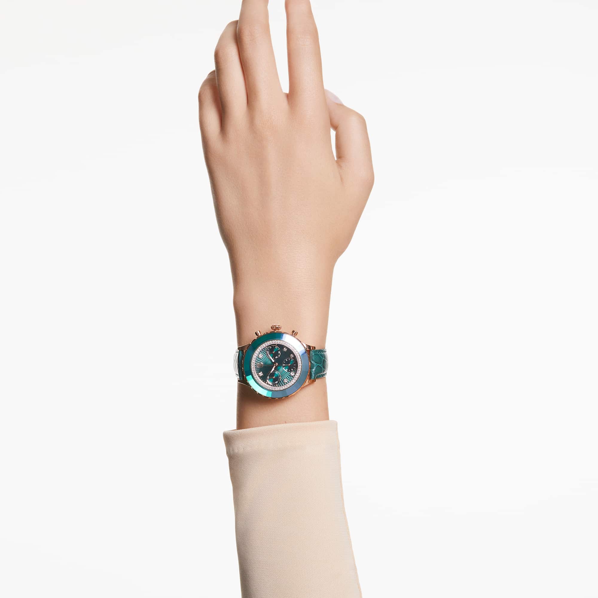 שעון Octea Chrono בציפוי PVD רוז גולד SWAROVSKI