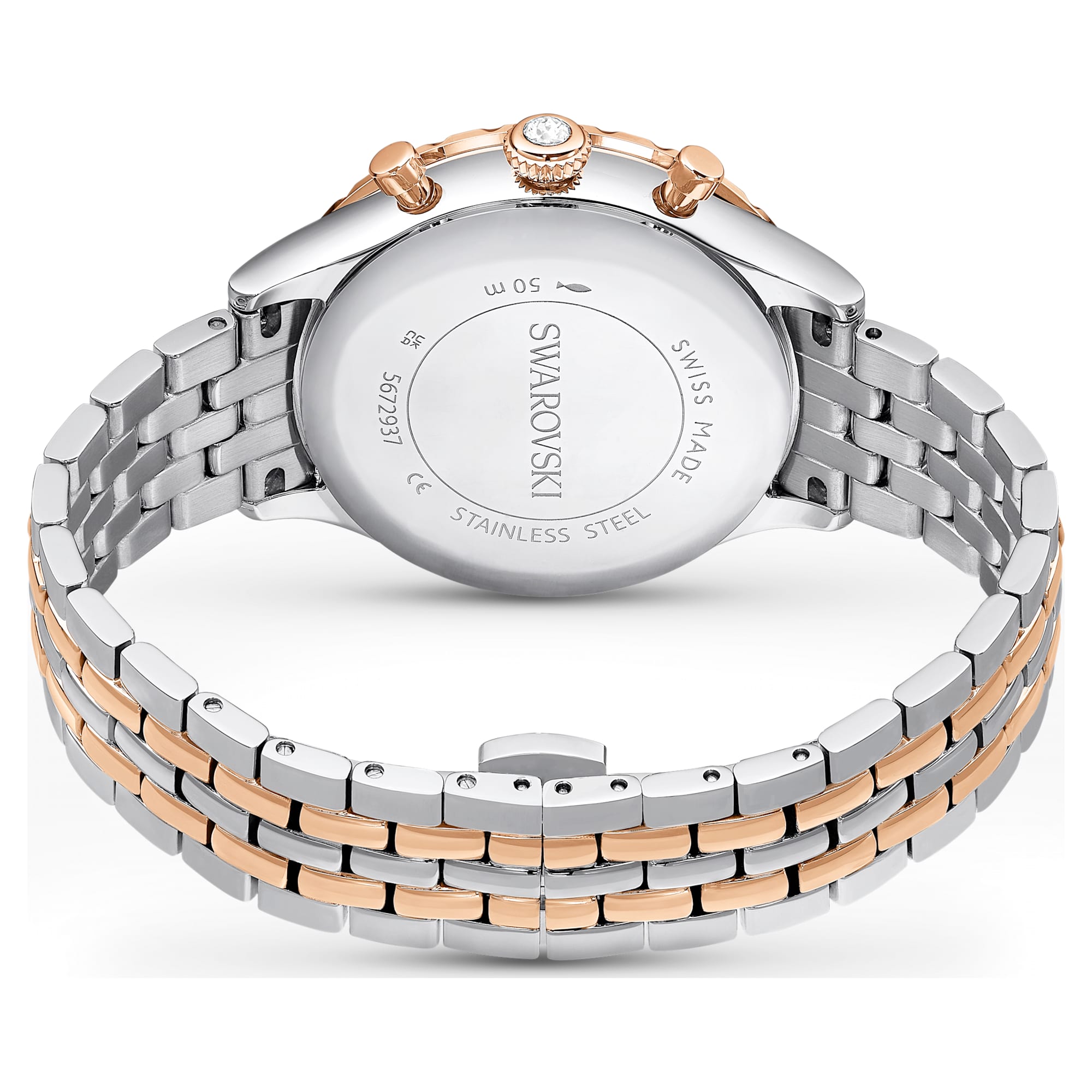 שעון Octea Chrono בציפוי PVD רוז זהב SWAROVSKI