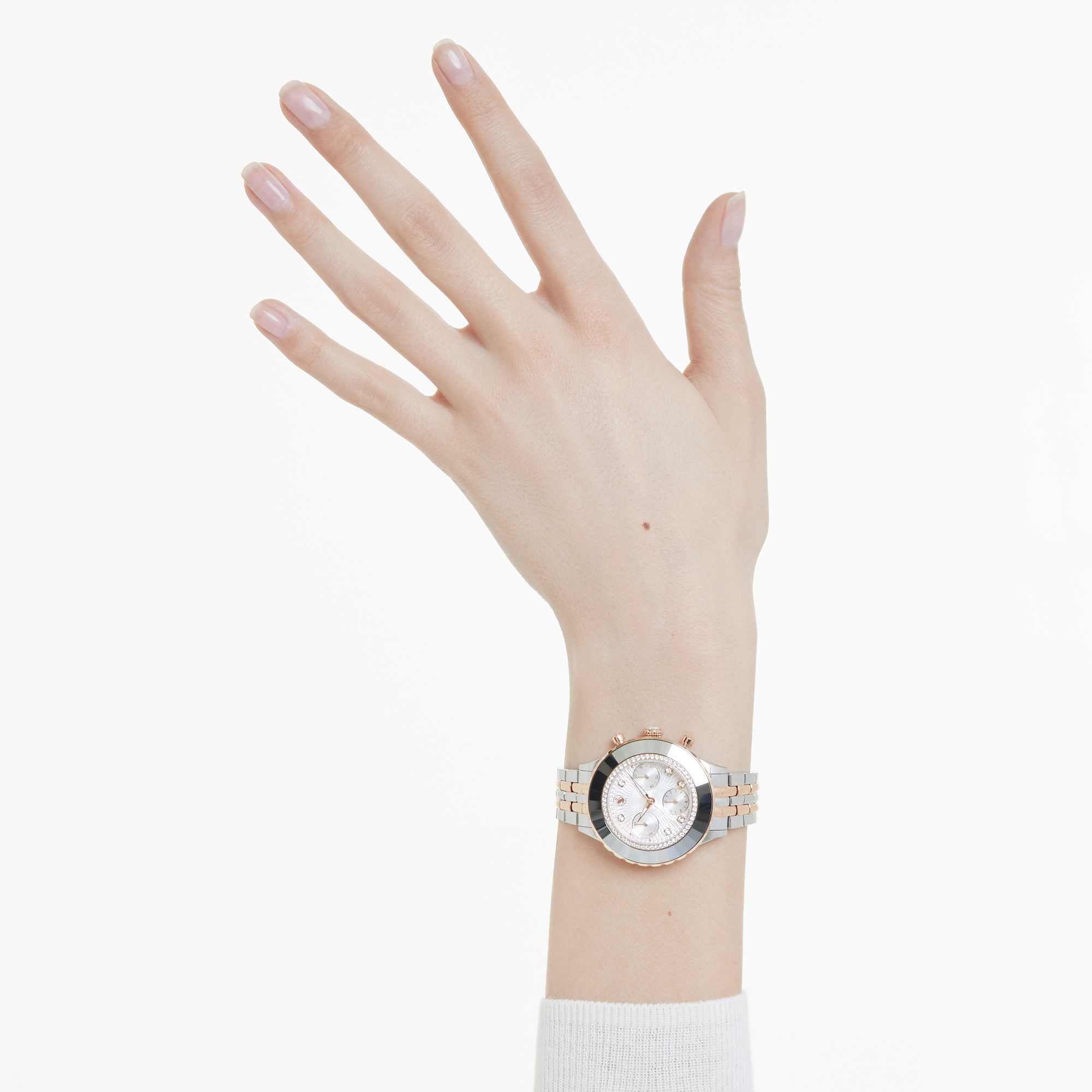 שעון Octea Chrono בציפוי PVD רוז זהב SWAROVSKI