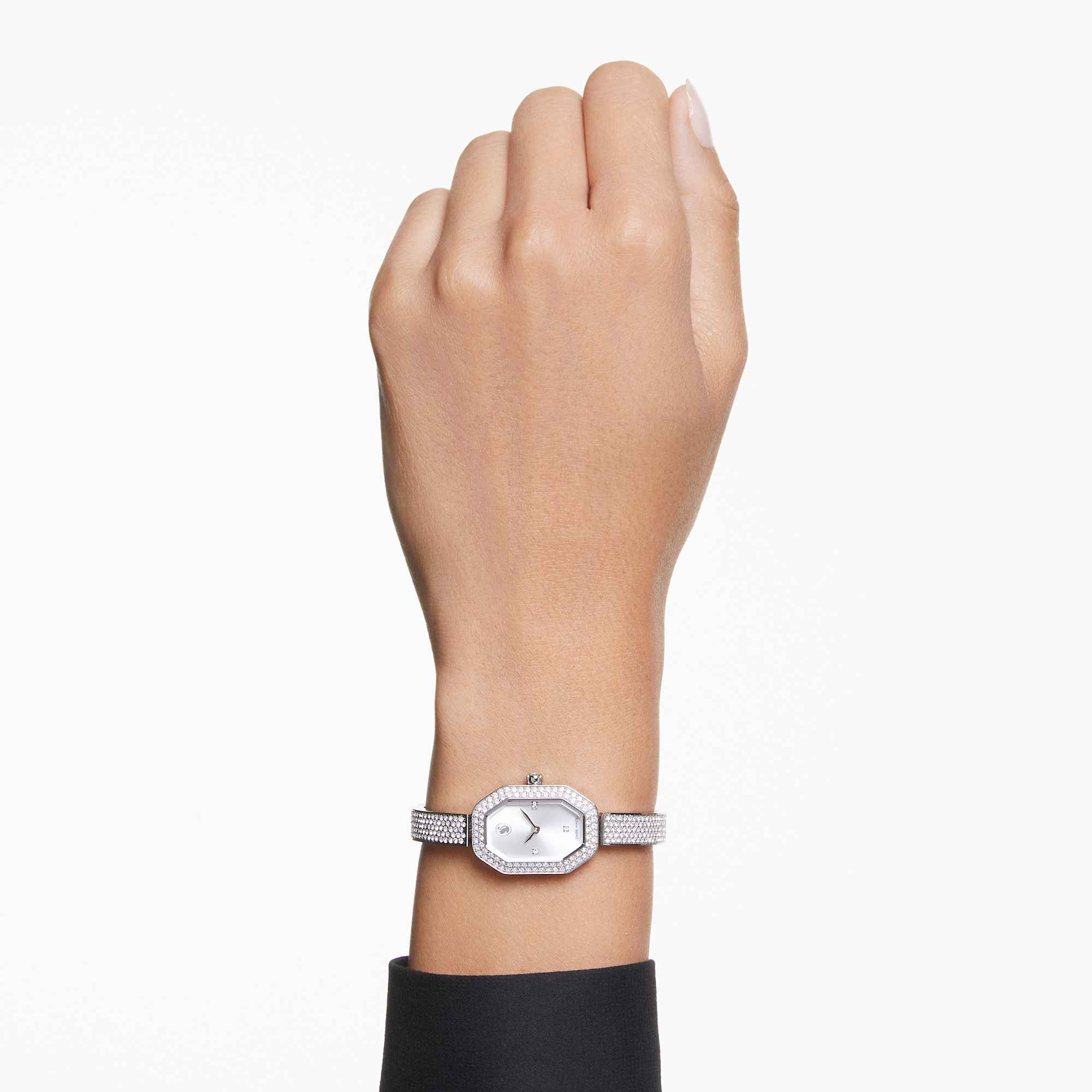 שעון Dextera Bangle בציפוי רודיום מבריק SWAROVSKI