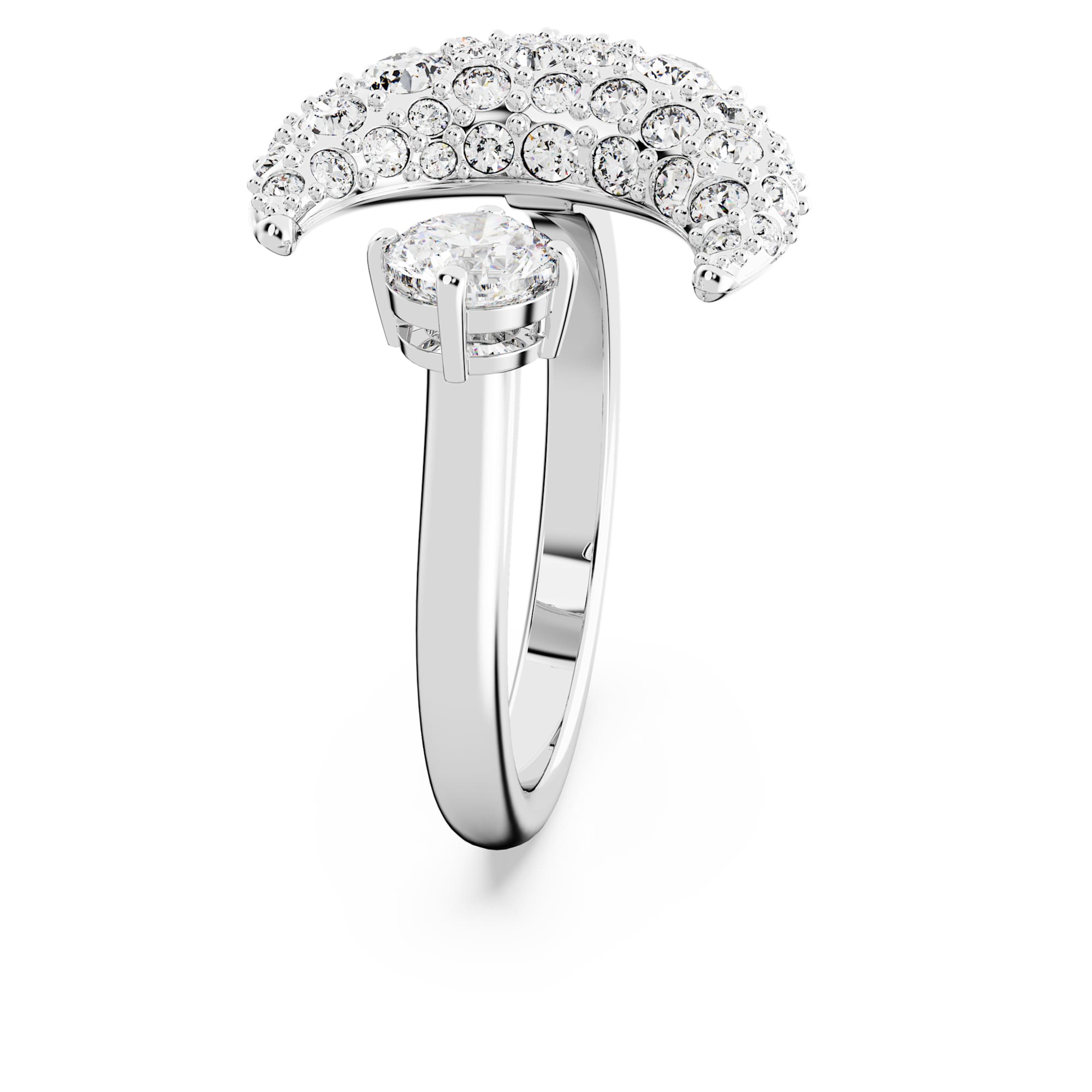 טבעת Luna בציפוי רודיום מבריק SWAROVSKI