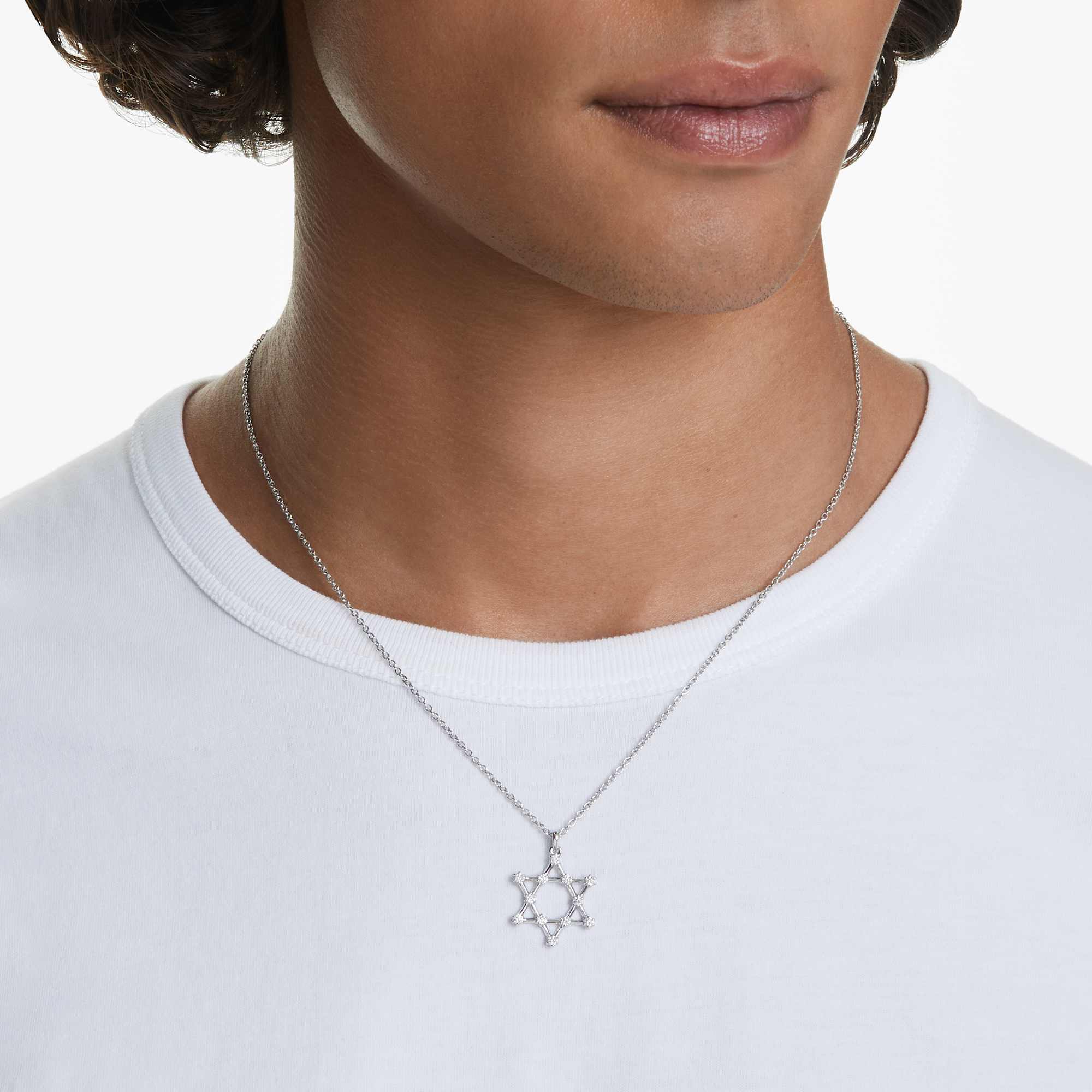 שרשרת Insigne בציפוי רודיום מבריק SWAROVSKI