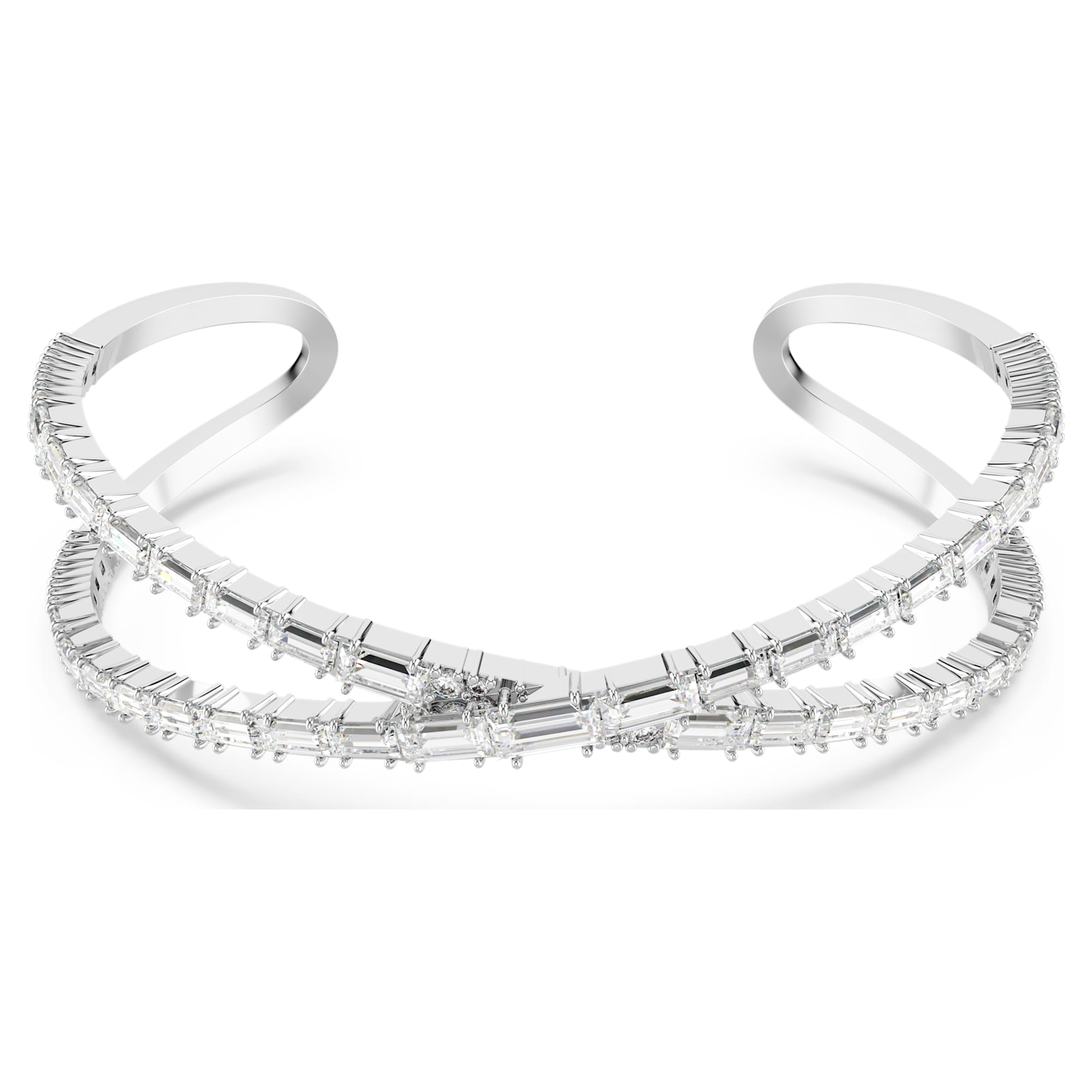צמיד Hyperbola בציפוי רודיום מבריק SWAROVSKI