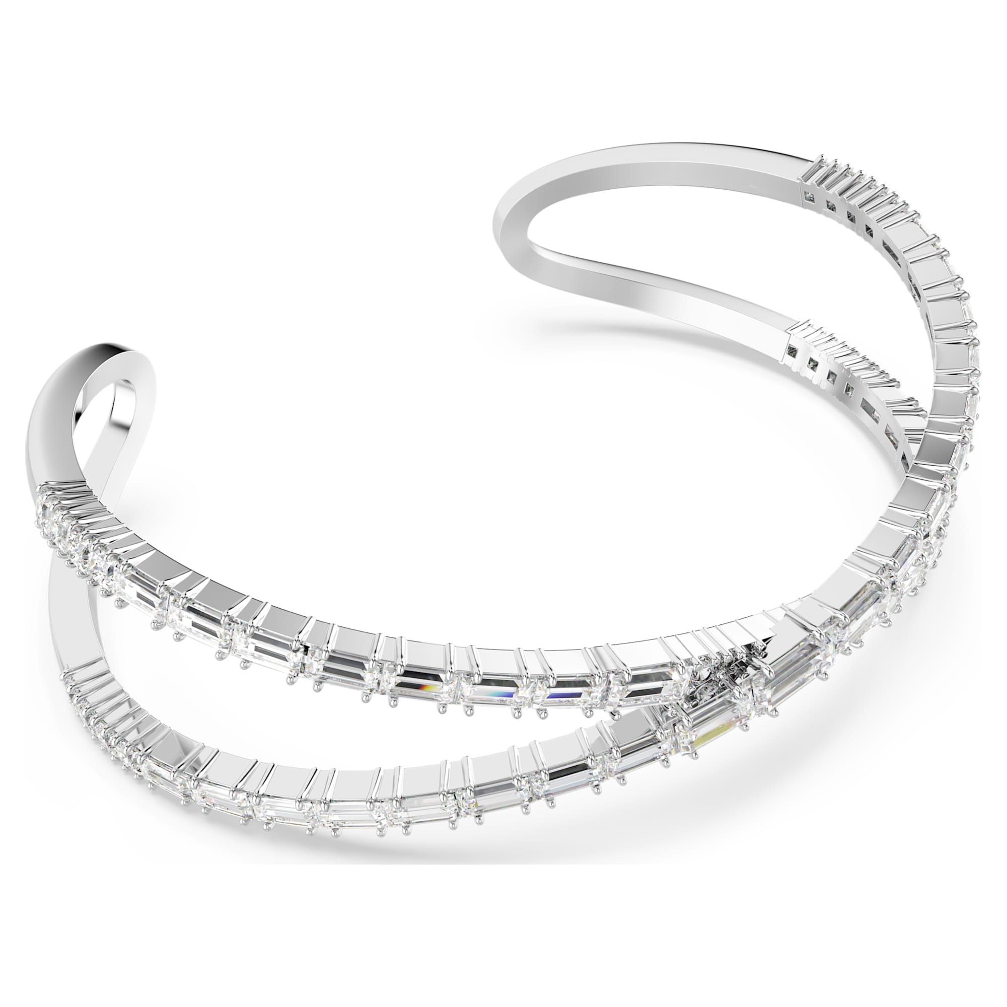 צמיד Hyperbola בציפוי רודיום מבריק SWAROVSKI