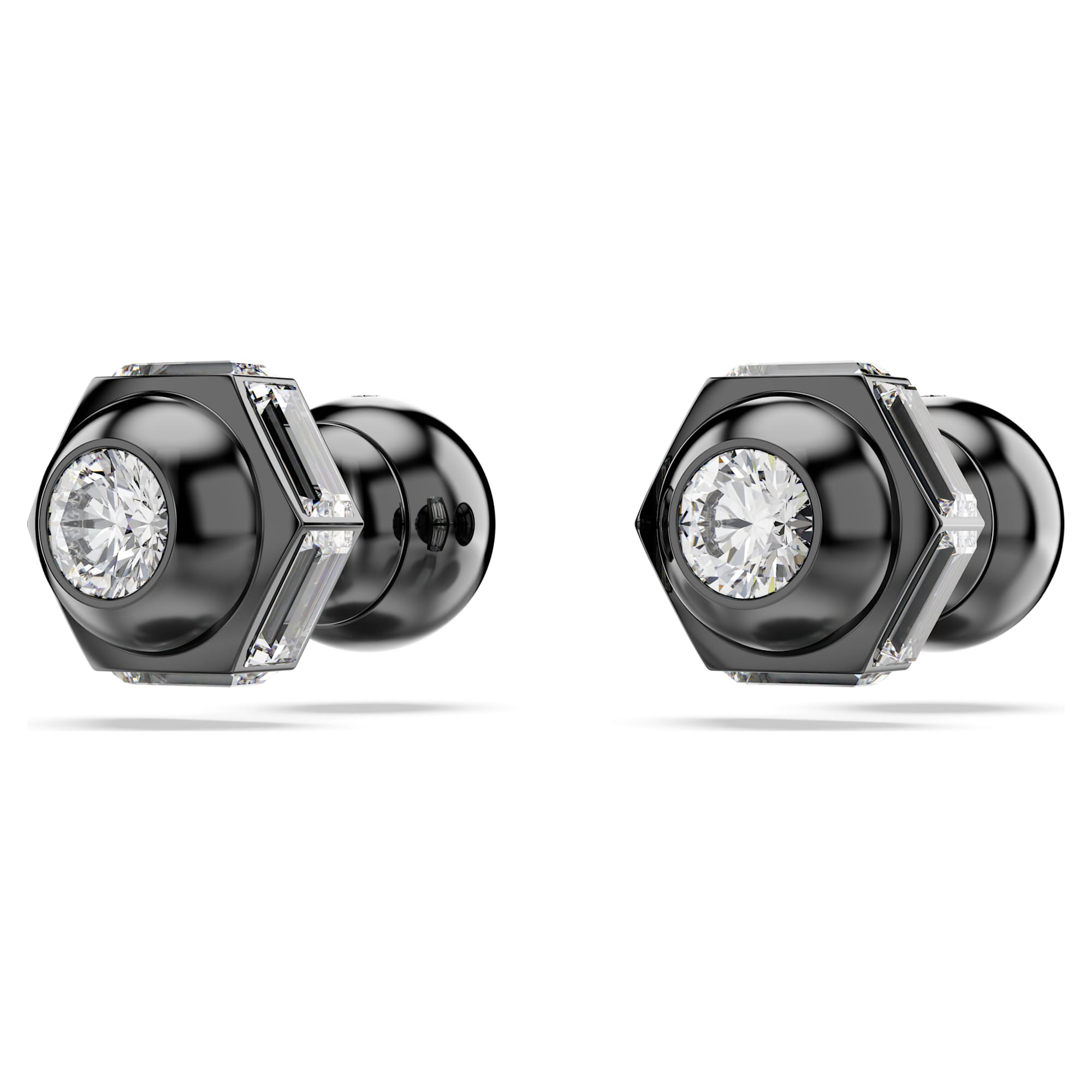 עגילי Numina בציפוי רודניום שחור SWAROVSKI