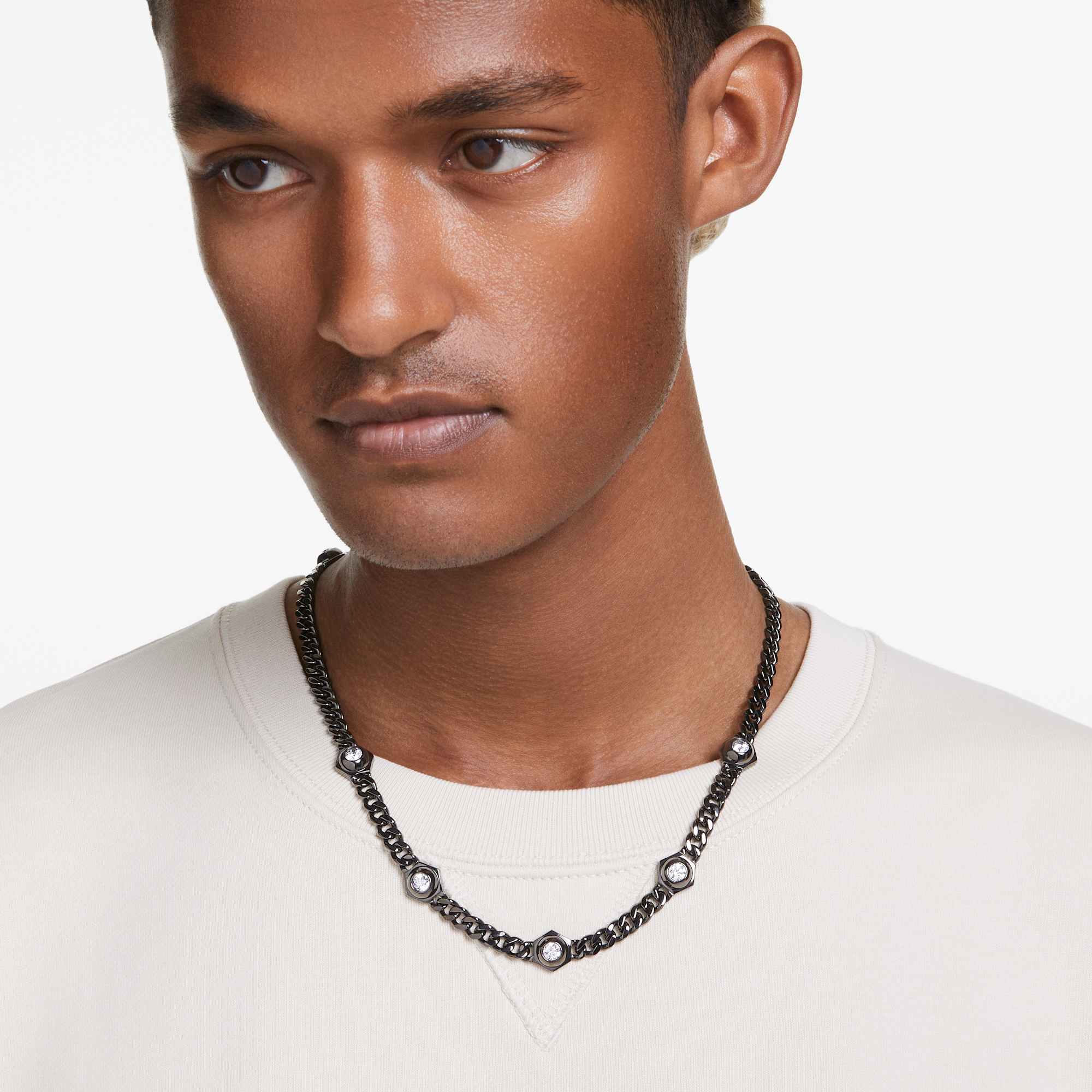 שרשרת Numina בציפוי רודניום שחור SWAROVSKI