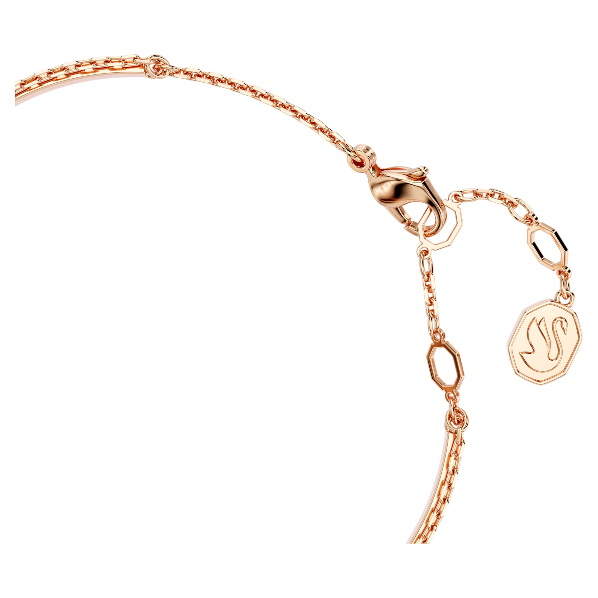 צמיד Swan בציפוי רוז גולד מבריק SWAROVSKI