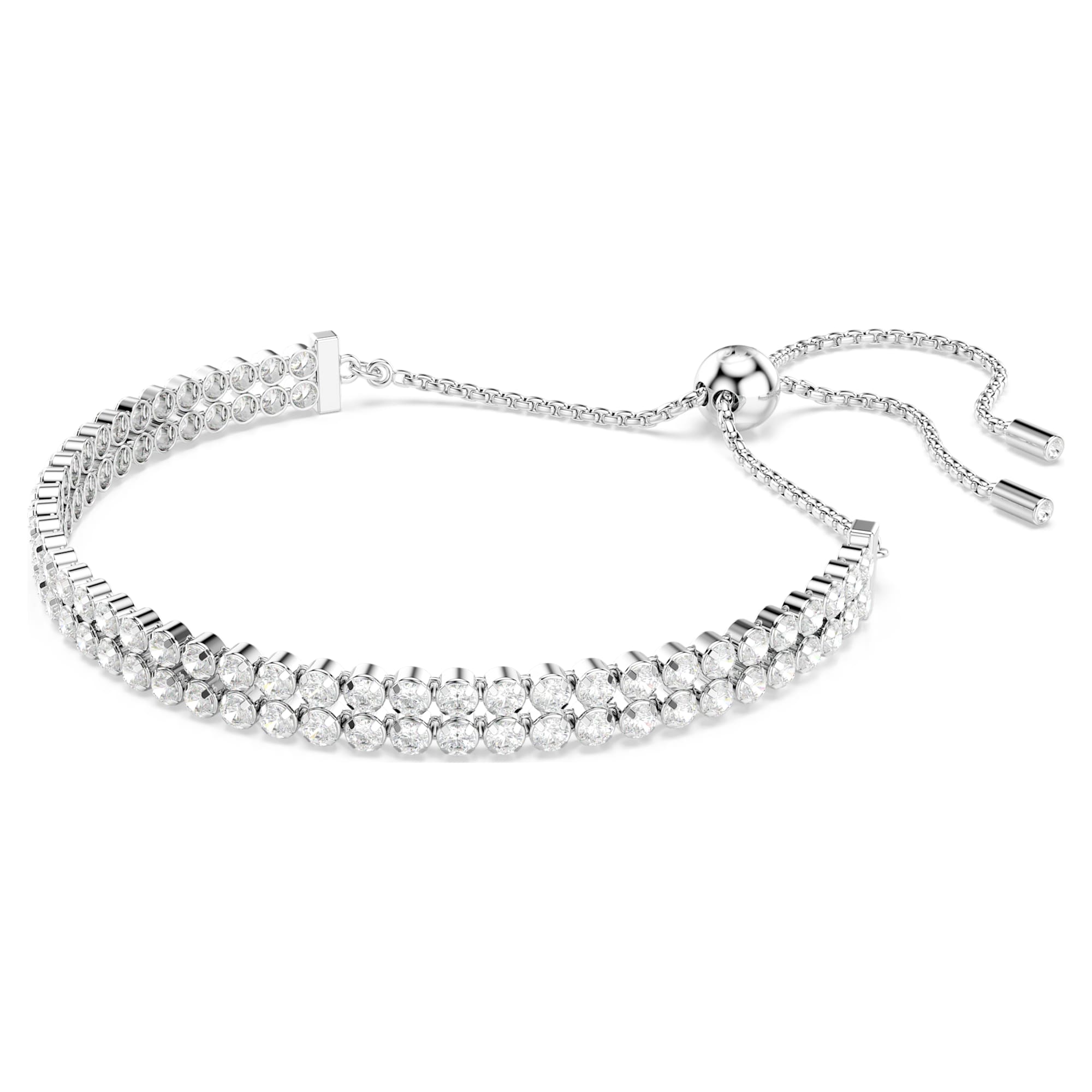 צמיד Matrix בציפוי רודיום מבריק SWAROVSKI