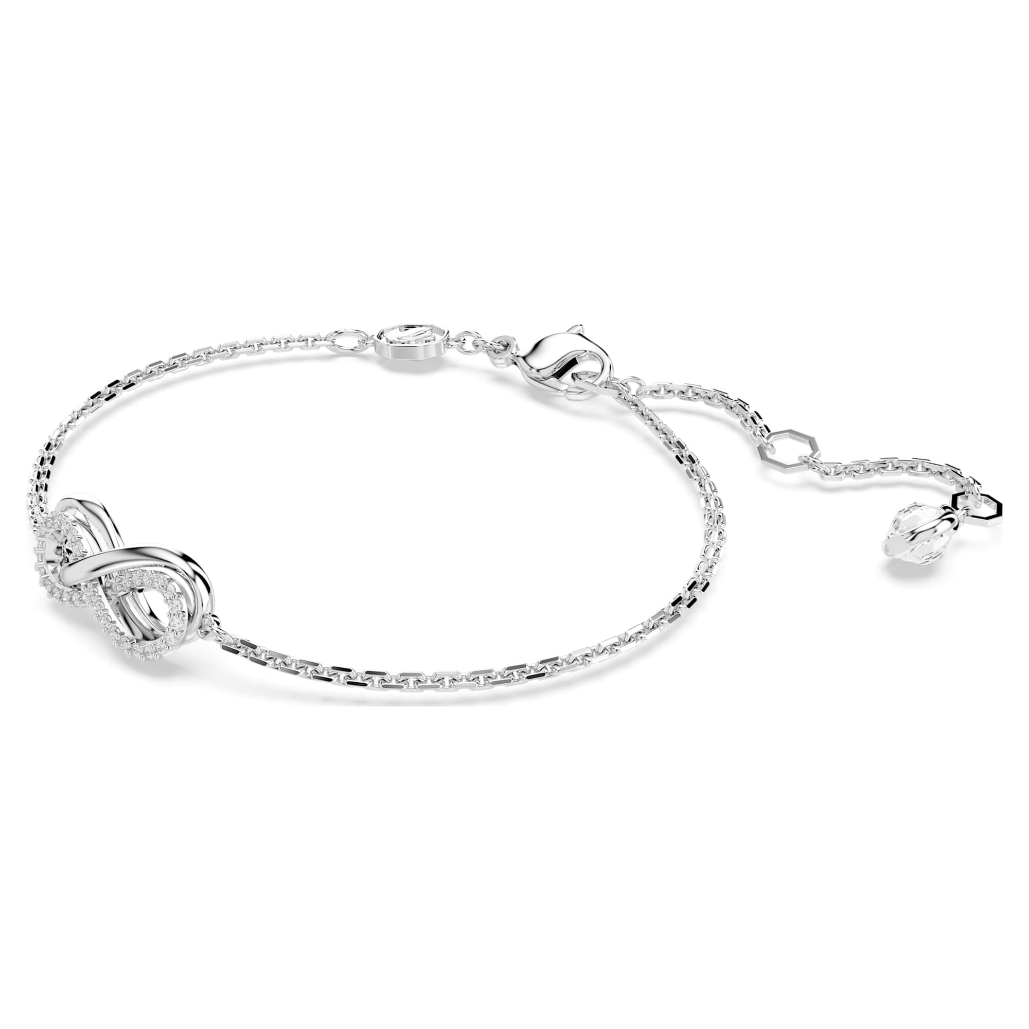 צמיד Hyperbola בציפוי רודיום מבריק SWAROVSKI