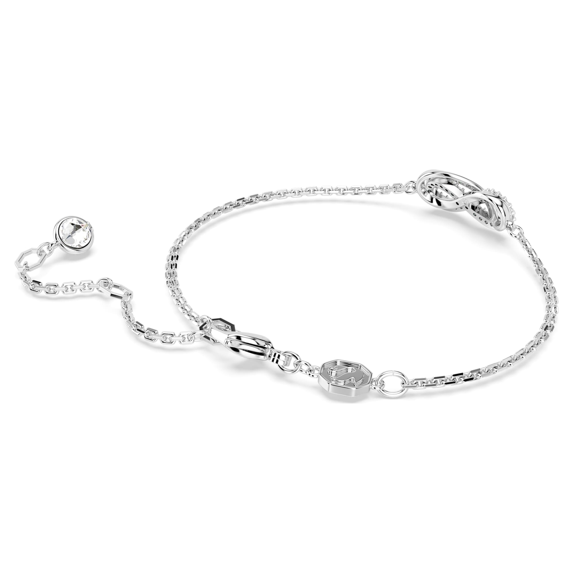 צמיד Hyperbola בציפוי רודיום מבריק SWAROVSKI