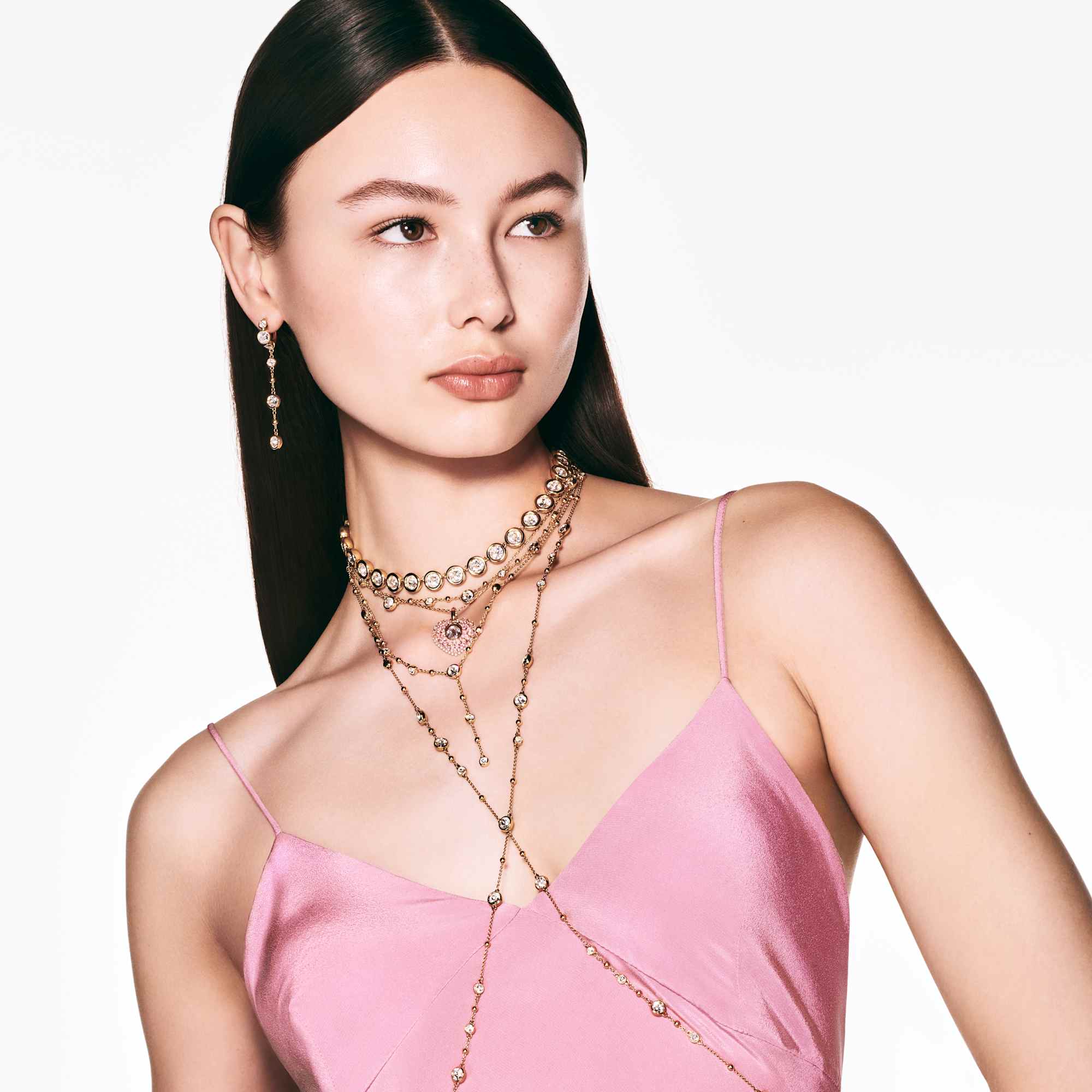 שרשרת Imber בציפוי זהב מבריק SWAROVSKI