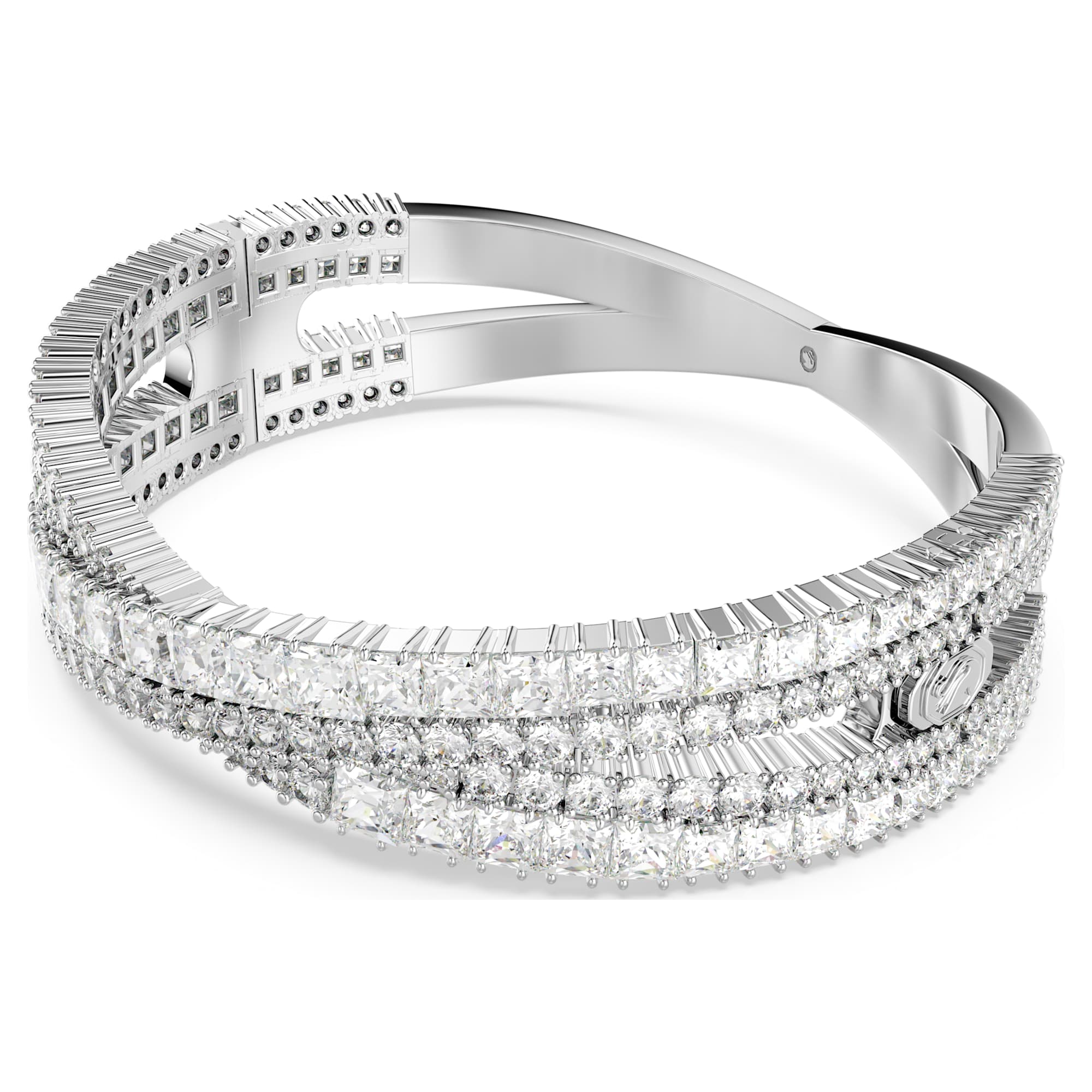 צמיד Hyperbola בציפוי רודיום מבריק SWAROVSKI