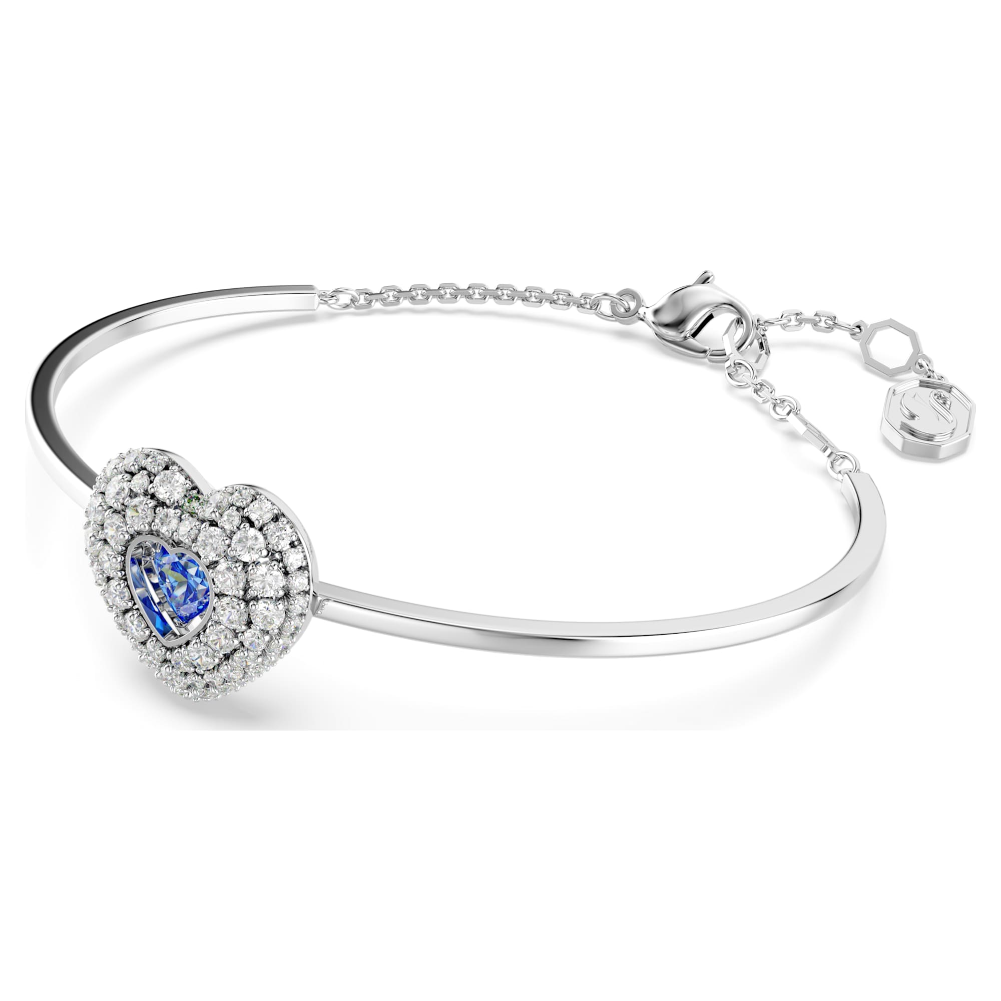 צמיד Hyperbola בציפוי רודיום מבריק SWAROVSKI