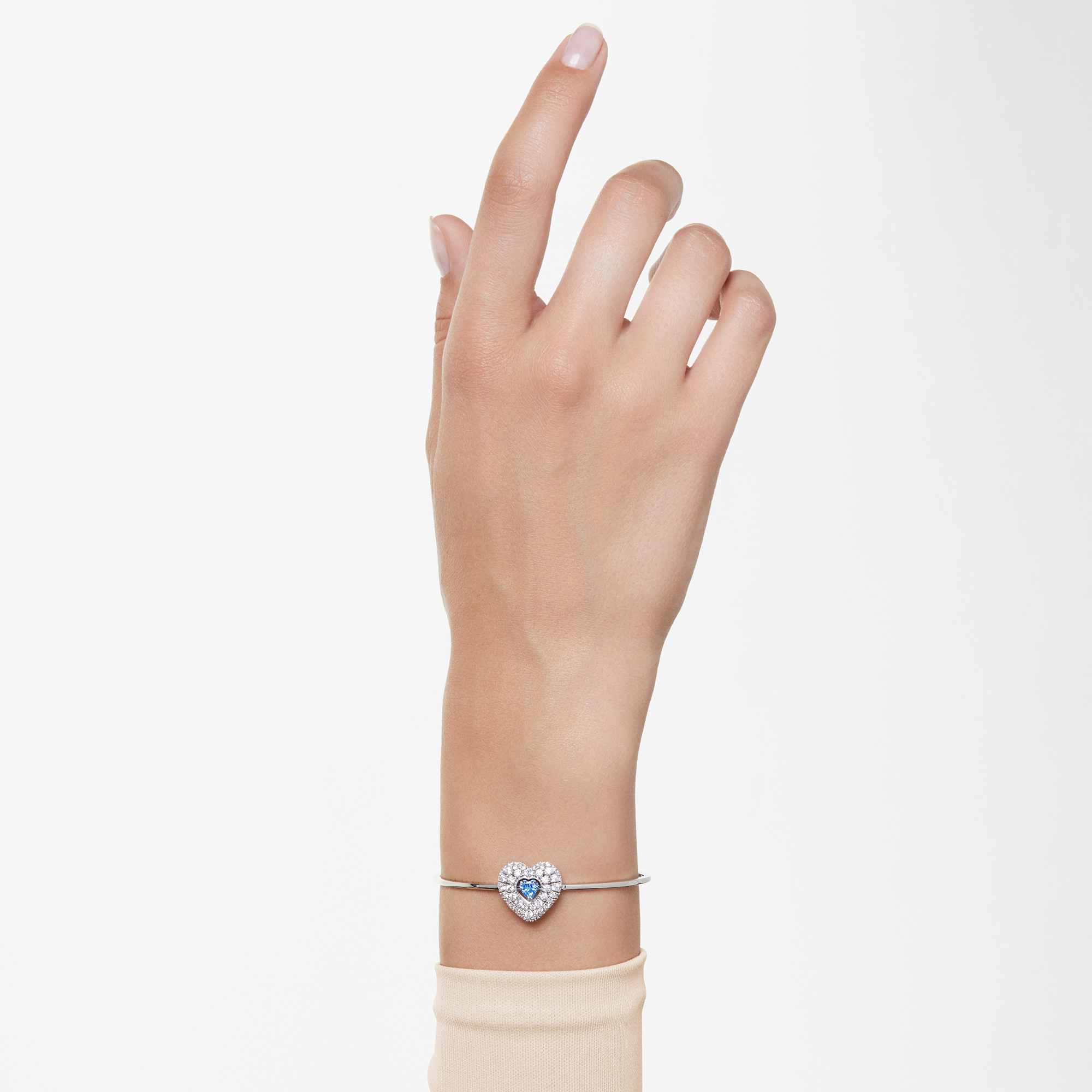 צמיד Hyperbola בציפוי רודיום מבריק SWAROVSKI