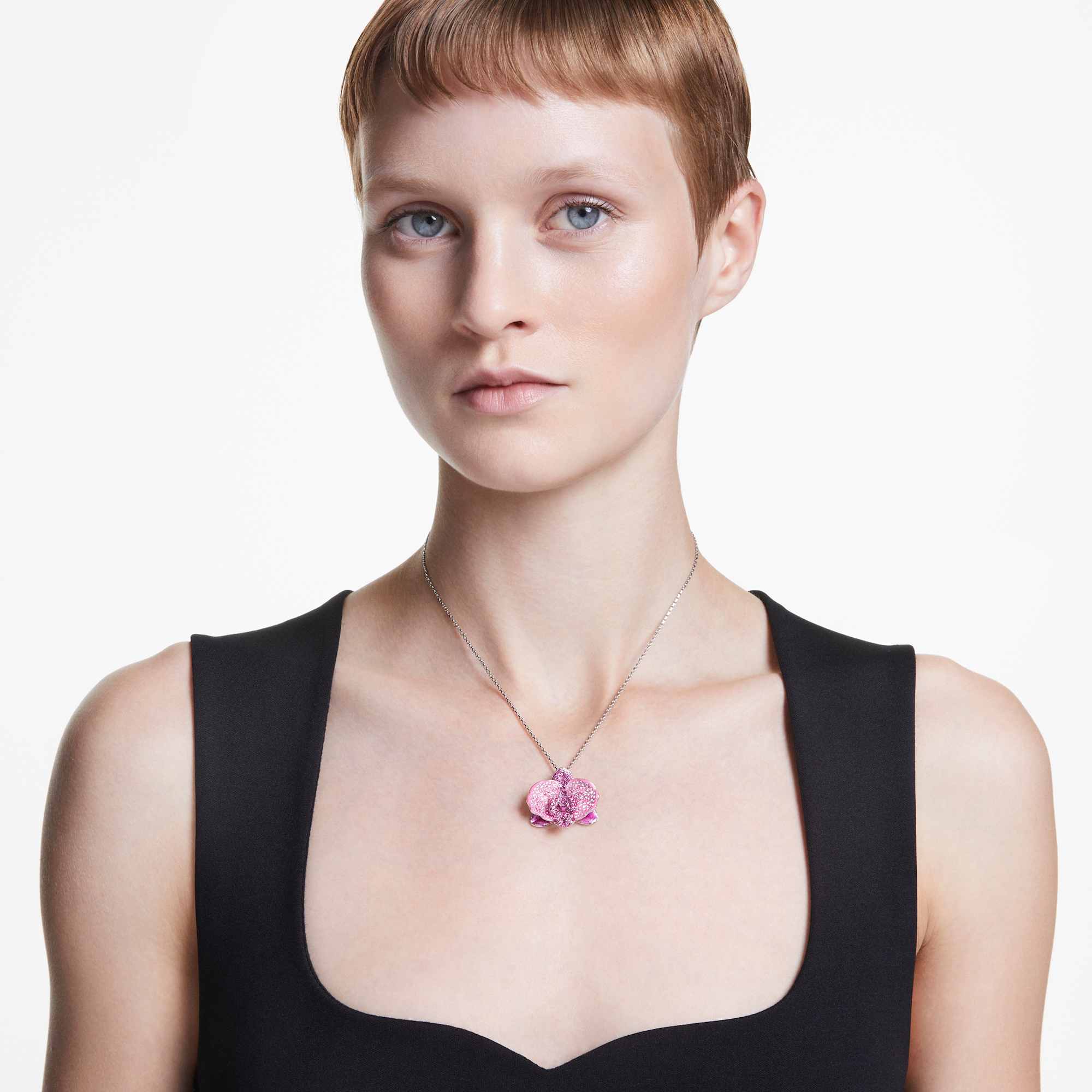 שרשרת Idyllia בציפוי רודיום מבריק SWAROVSKI