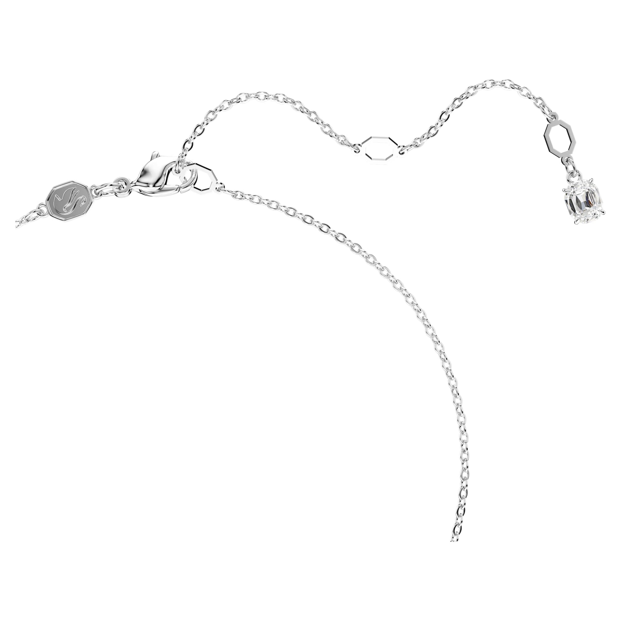 שרשרת Swan בציפוי רודיום מבריק SWAROVSKI