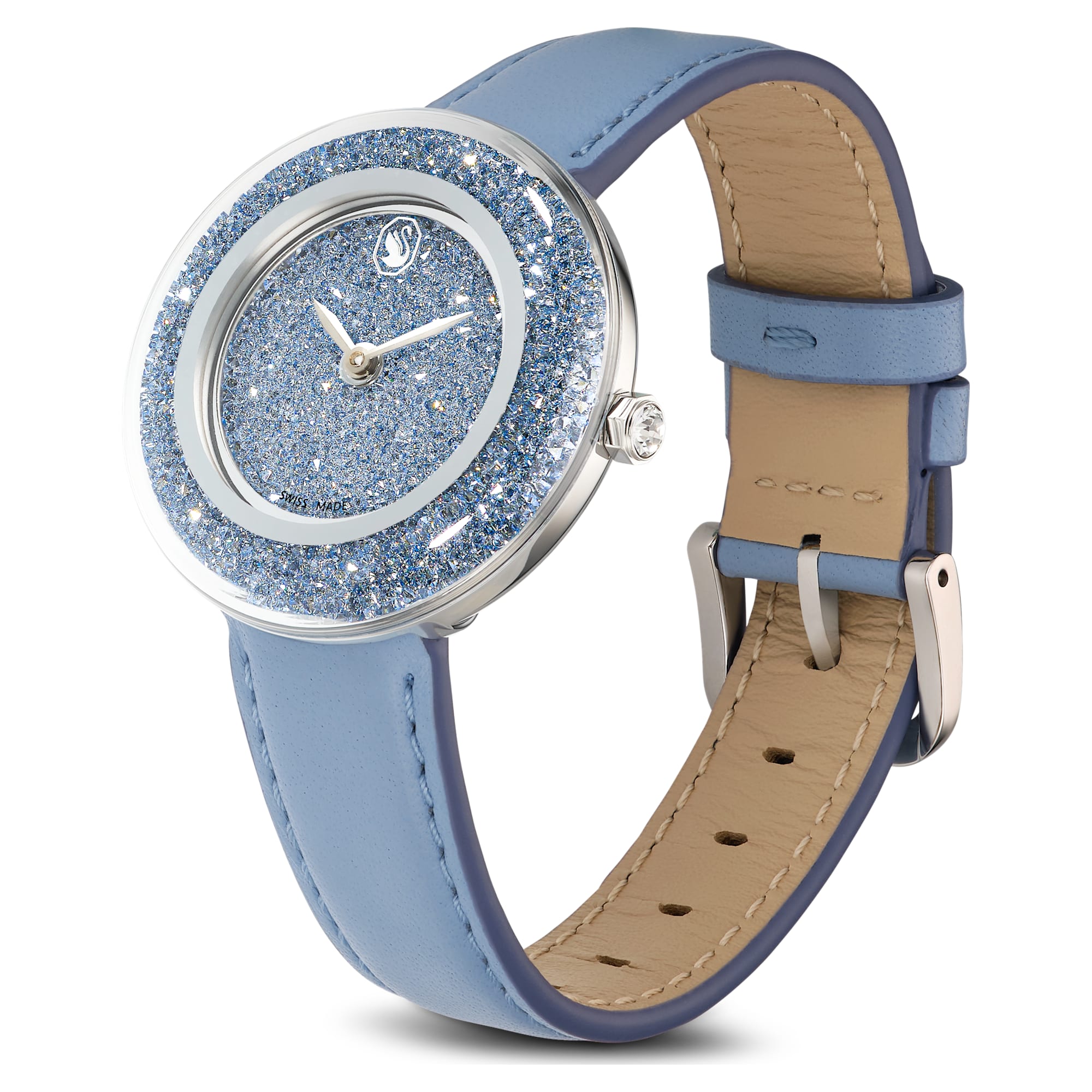 שעון Crystalline בציפוי נירוסטה מבריקה SWAROVSKI