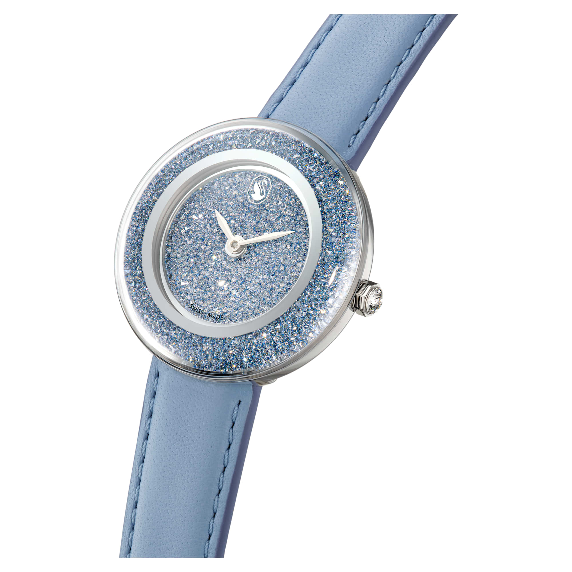 שעון Crystalline בציפוי נירוסטה מבריקה SWAROVSKI