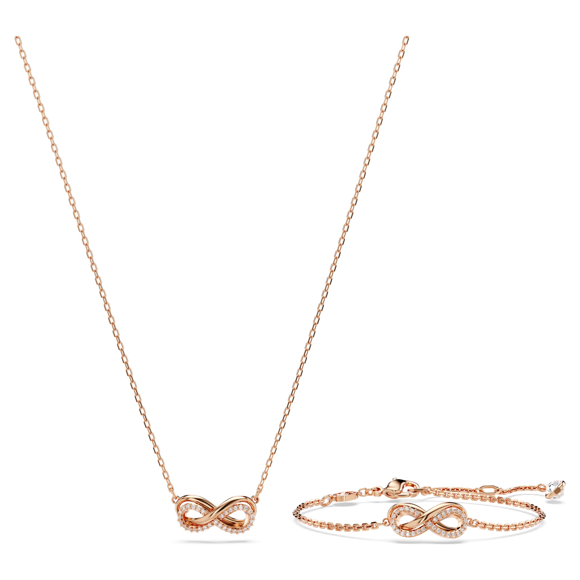 סט Hyperbola בציפוי רוז גולד מבריק SWAROVSKI