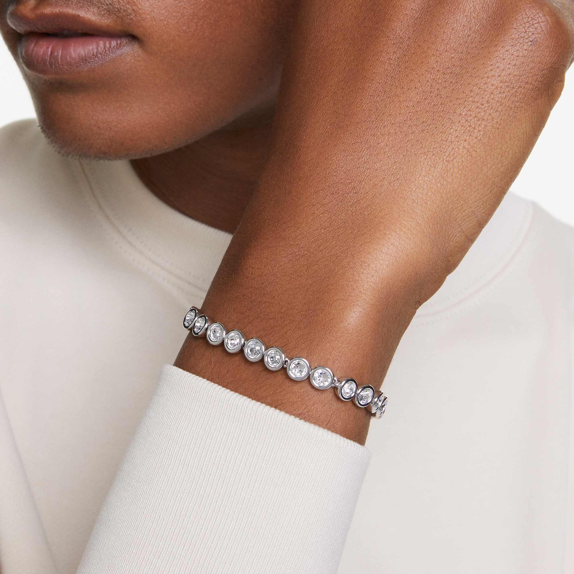 צמיד Imber בציפוי רודיום מבריק SWAROVSKI