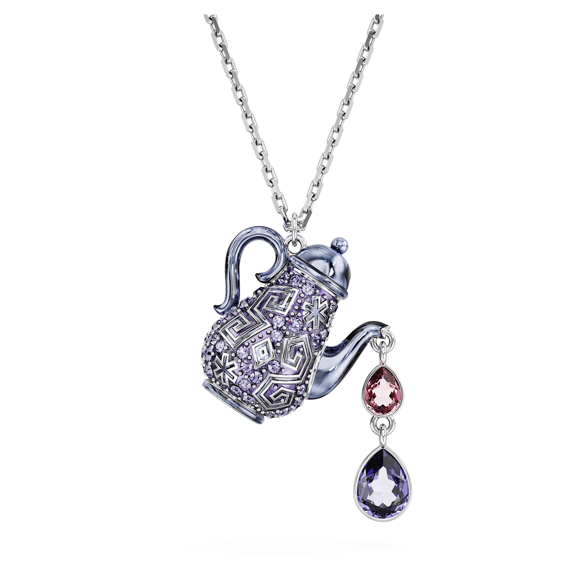 שרשרת Alice In Wonderland בציפוי רודיום מבריק SWAROVSKI