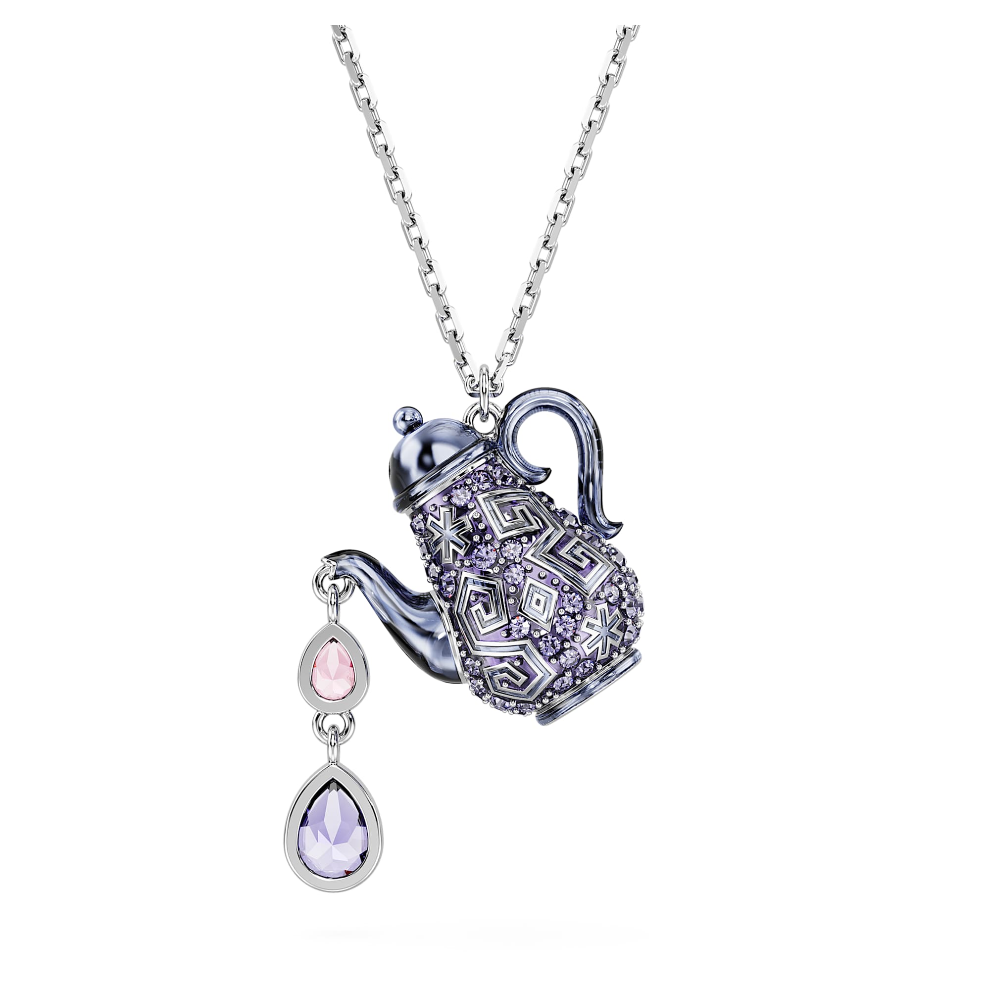 שרשרת Alice In Wonderland בציפוי רודיום מבריק SWAROVSKI