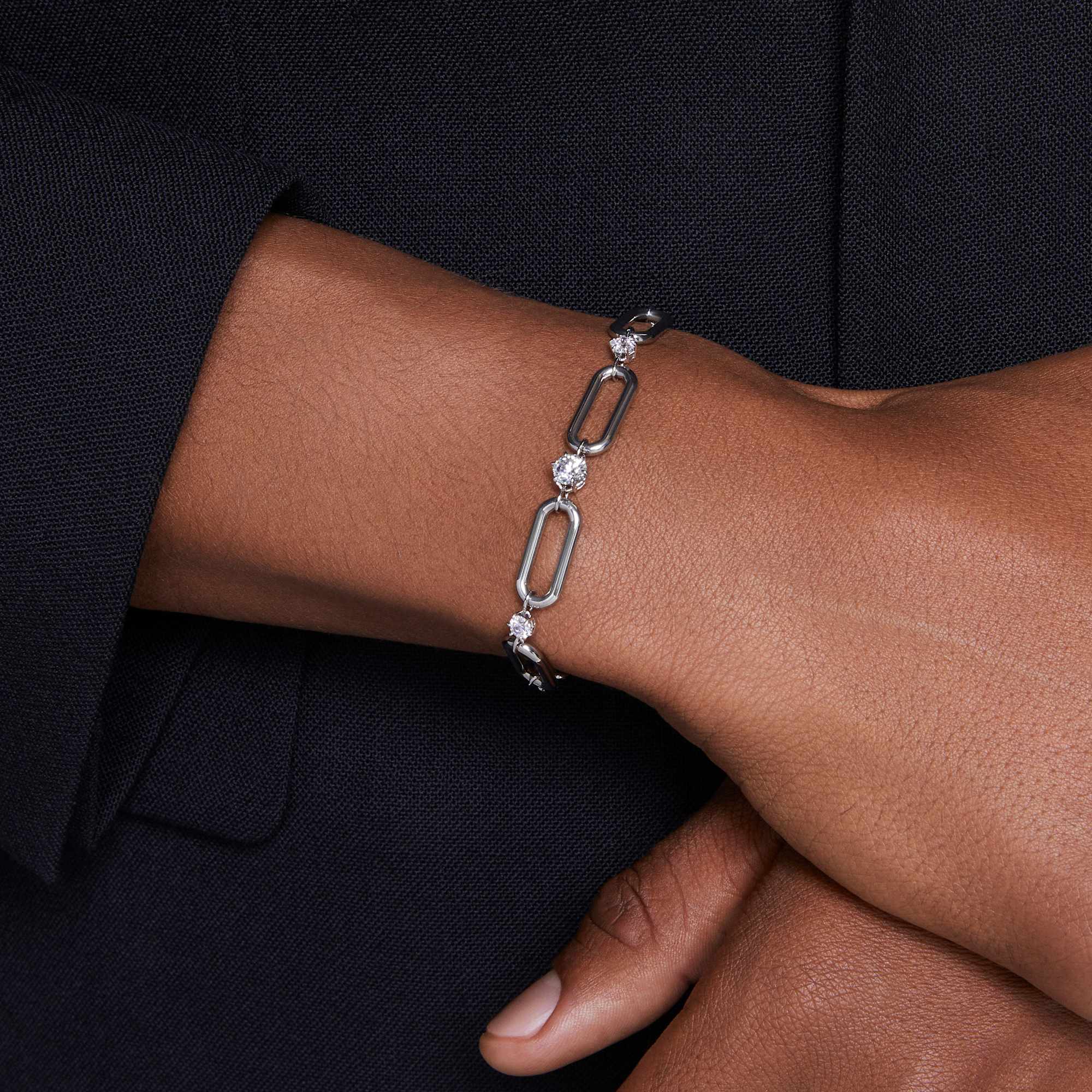 צמיד Constella בציפוי רודיום מבריק SWAROVSKI