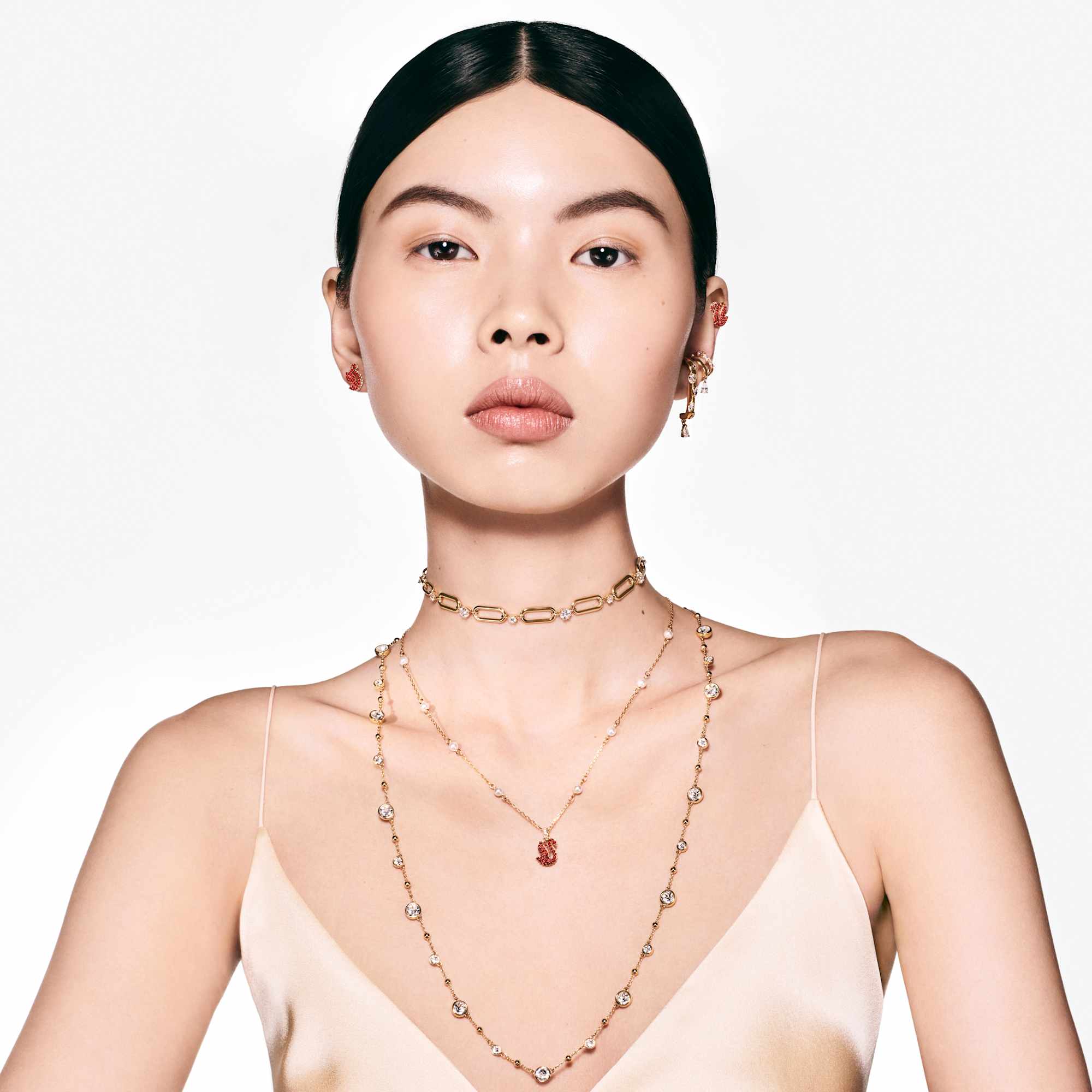 שרשרת Constella בציפוי זהב מבריק SWAROVSKI