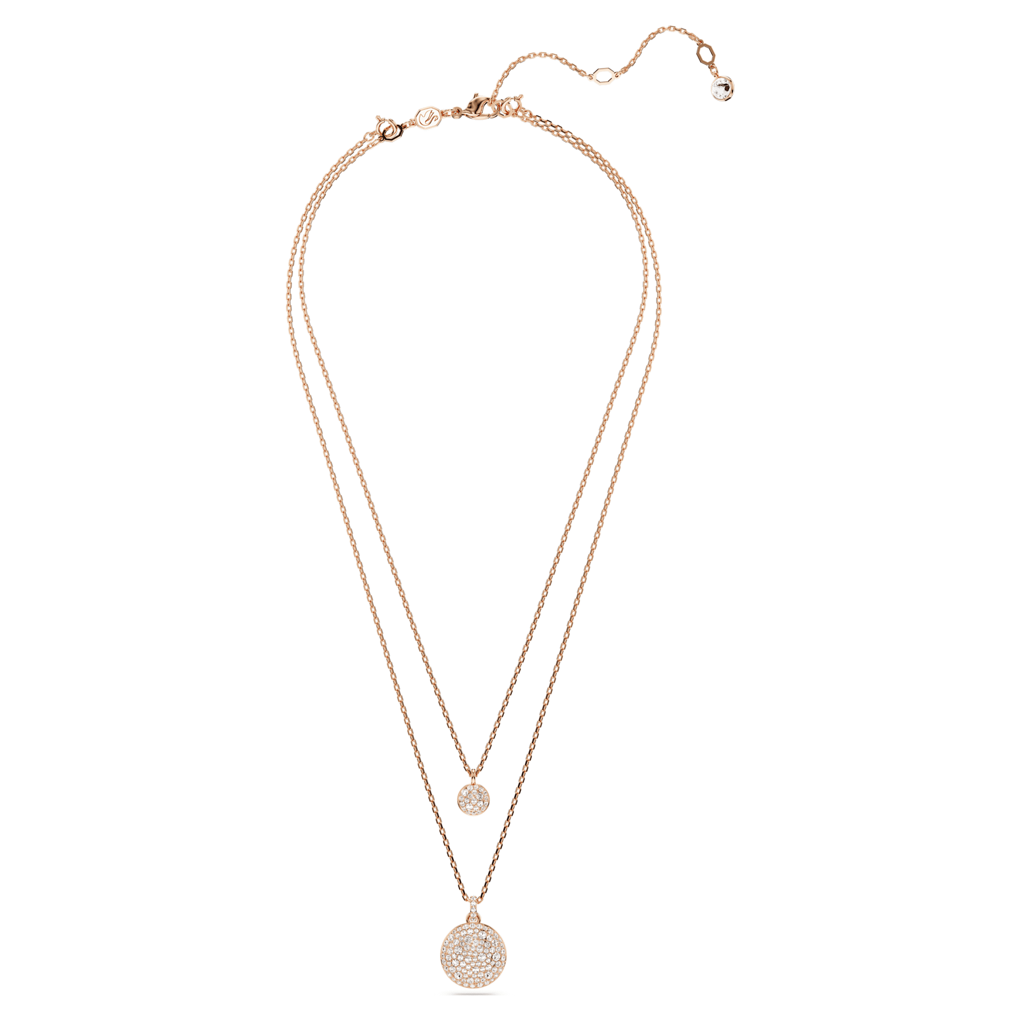 שרשרת Meteora בציפוי רוז גולד מבריק SWAROVSKI