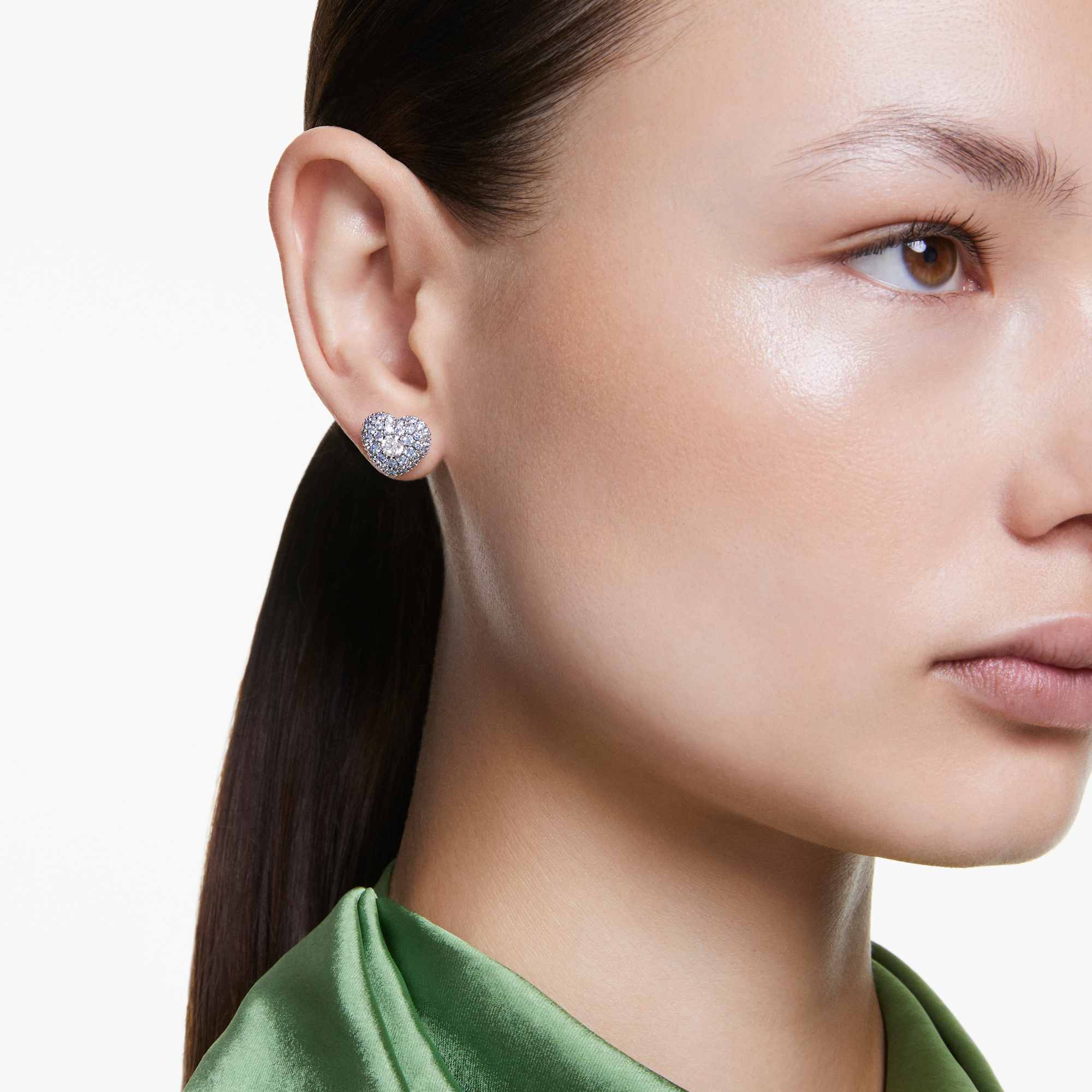 עגילי Hyperbola בציפוי רודיום מבריק SWAROVSKI