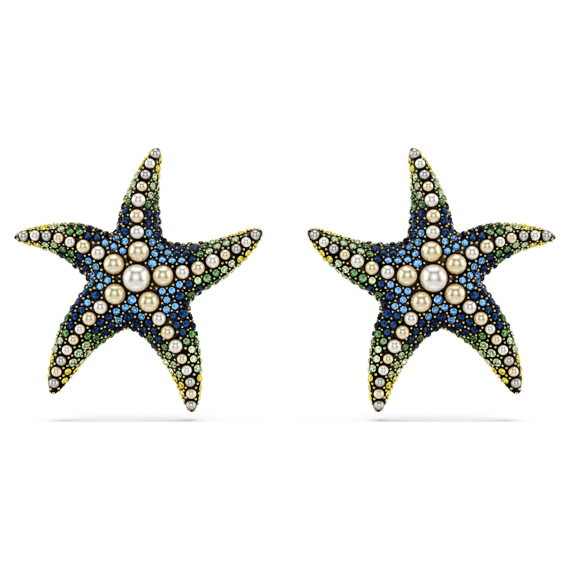 עגילי Idyllia בציפוי זהב מבריק SWAROVSKI