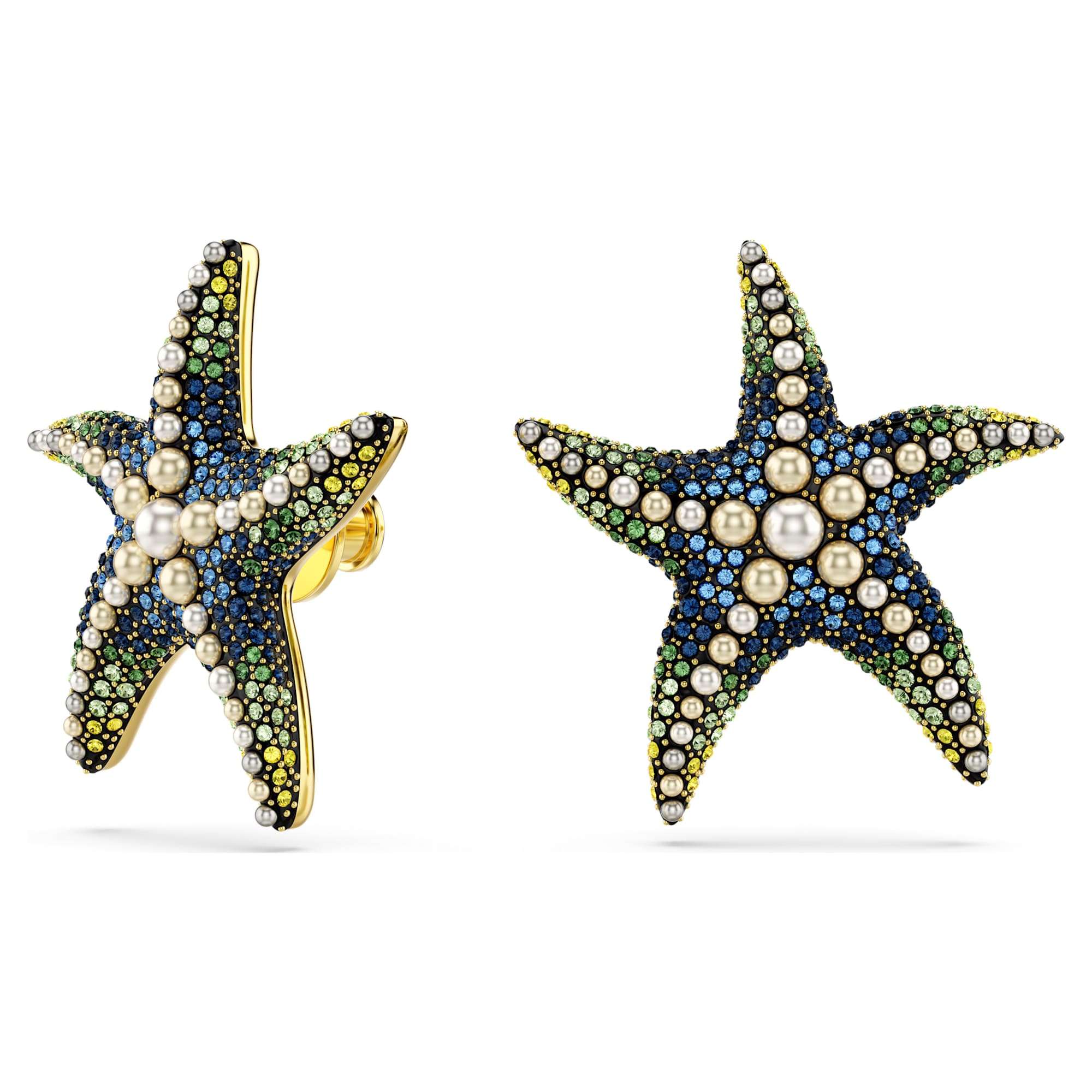 עגילי Idyllia בציפוי זהב מבריק SWAROVSKI