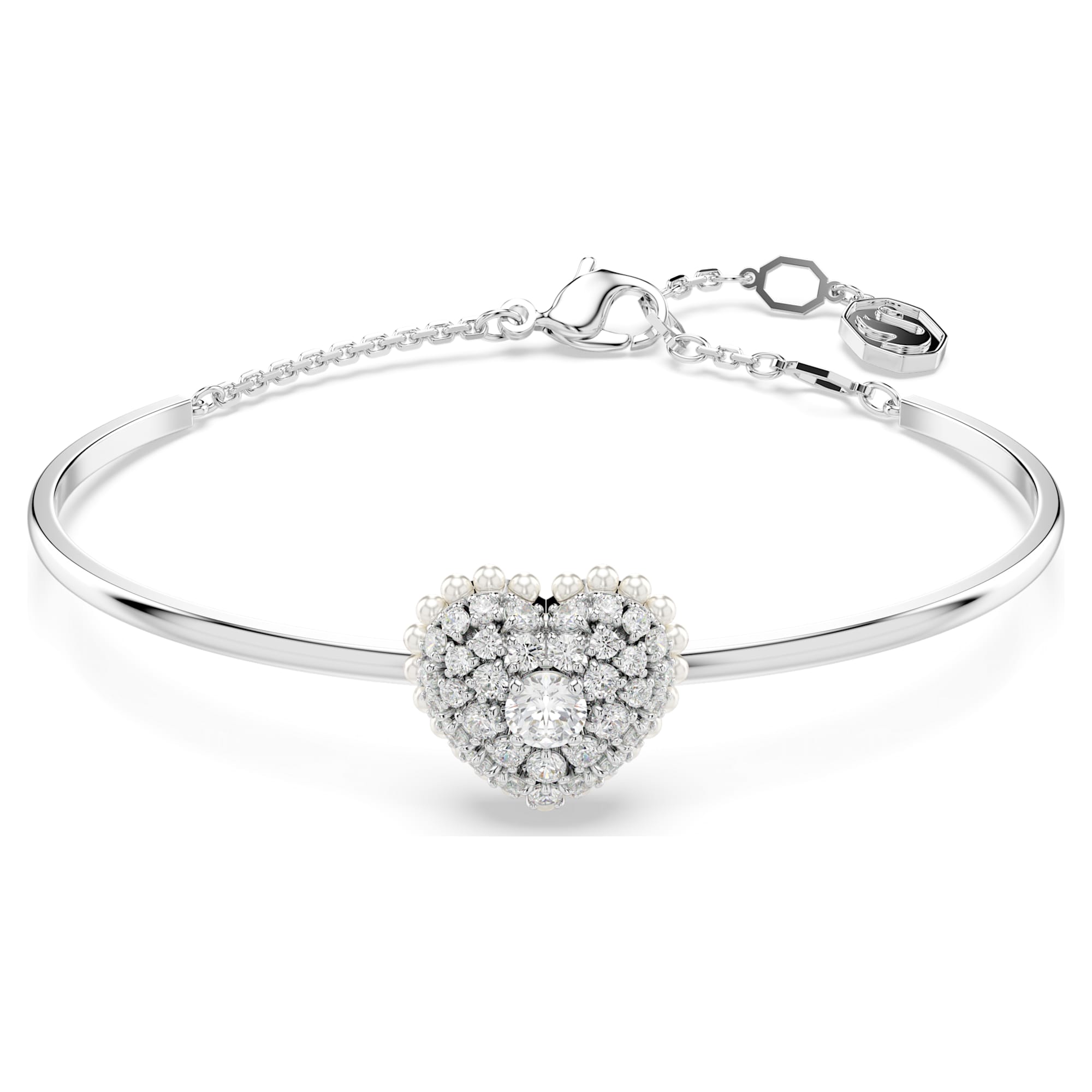צמיד Hyperbola בציפוי רודיום מבריק SWAROVSKI