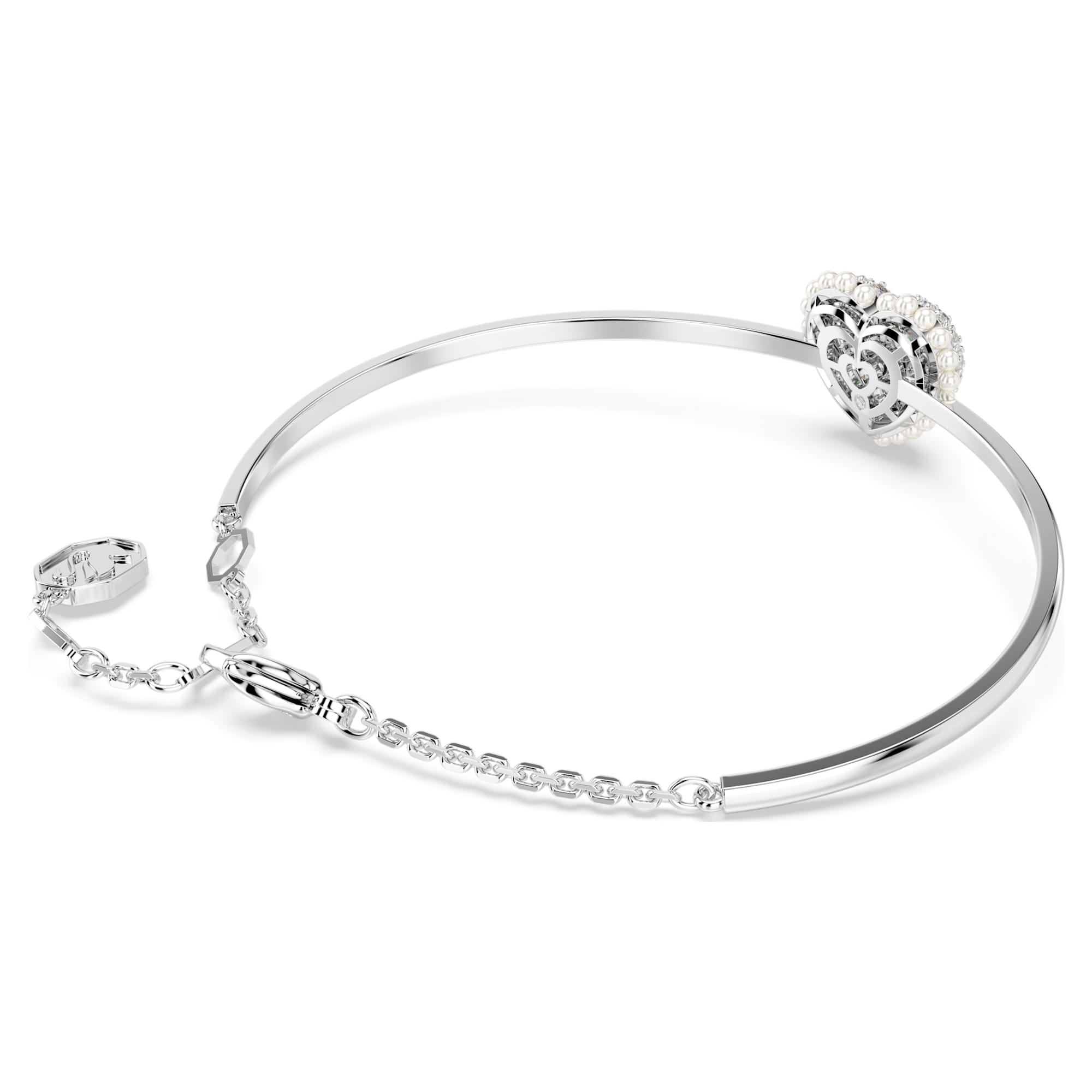צמיד Hyperbola בציפוי רודיום מבריק SWAROVSKI