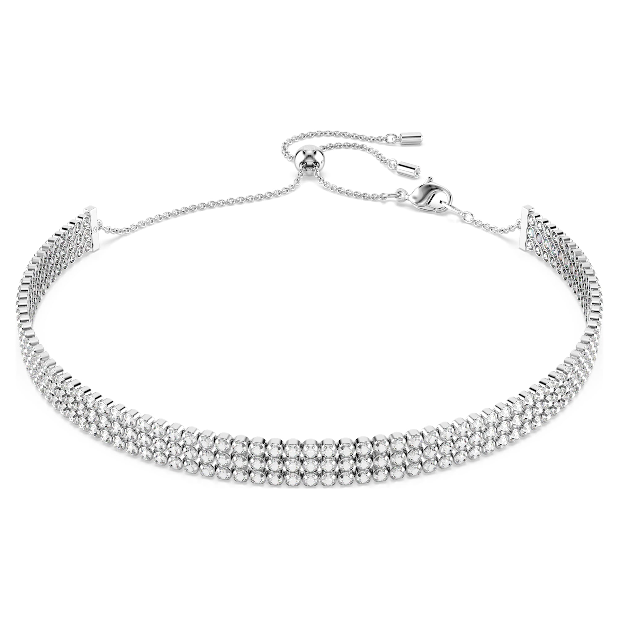 שרשרת Matrix בציפוי רודיום מבריק SWAROVSKI