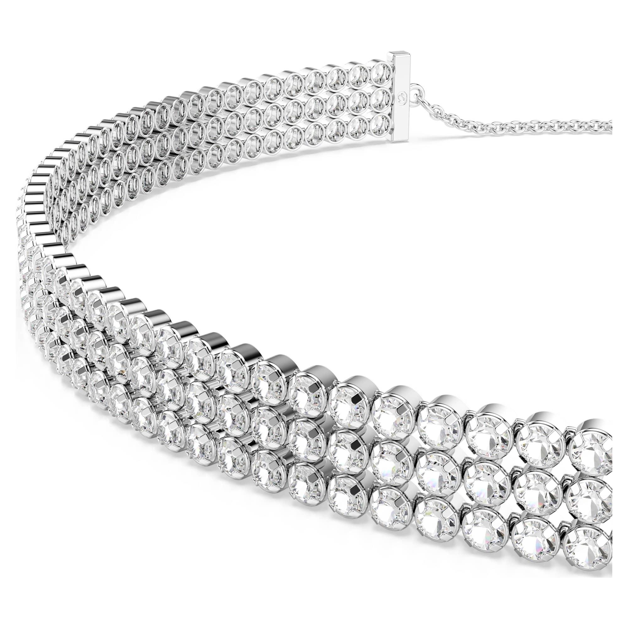 שרשרת Matrix בציפוי רודיום מבריק SWAROVSKI