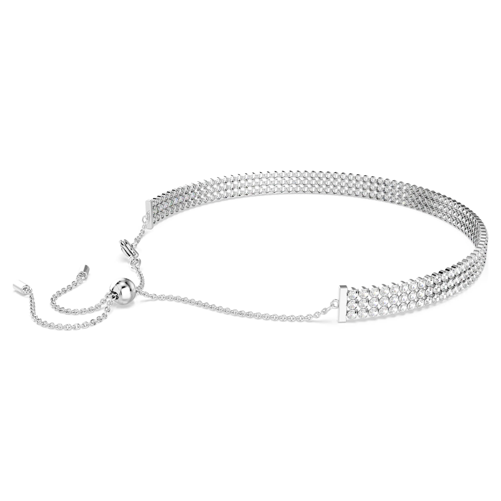 שרשרת Matrix בציפוי רודיום מבריק SWAROVSKI