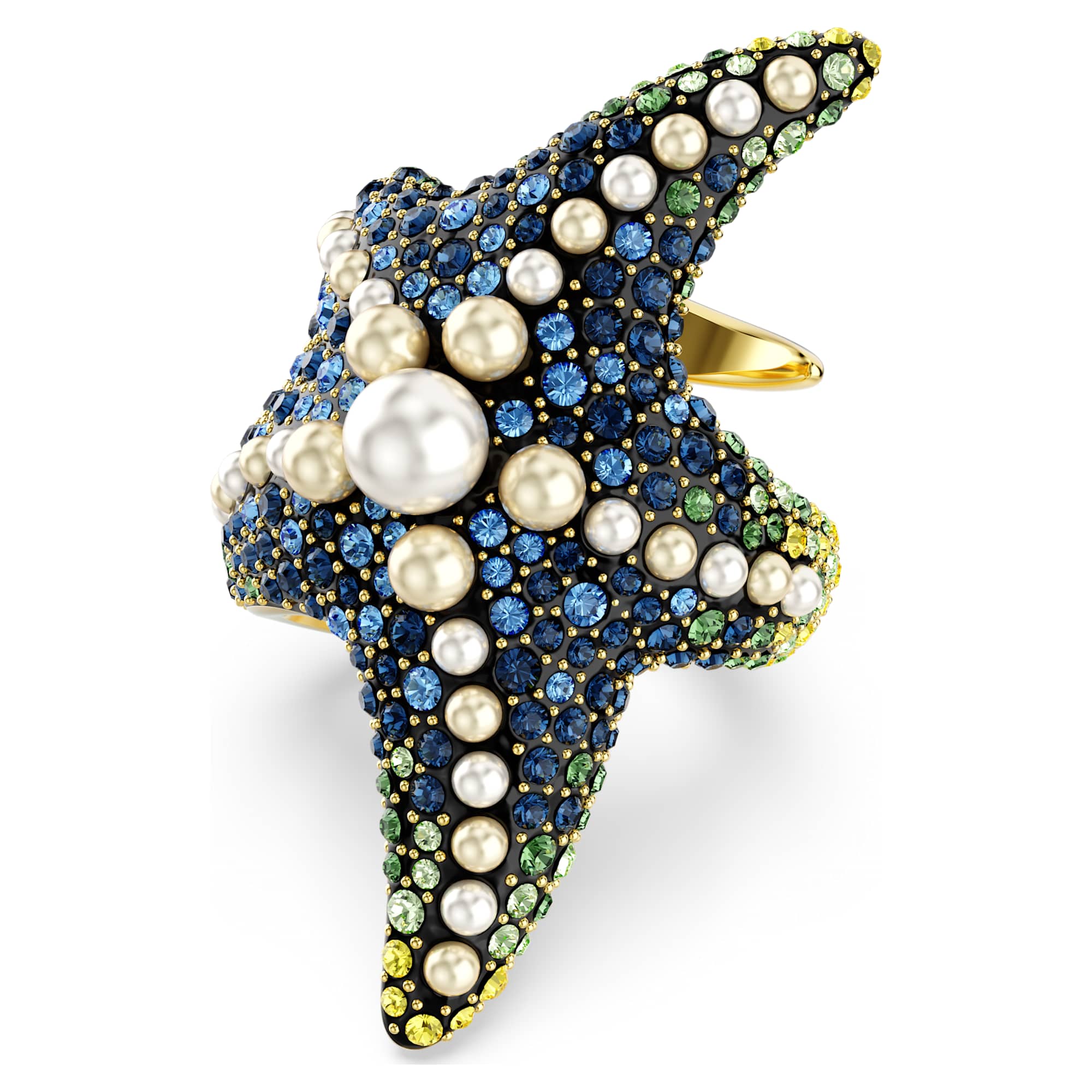 טבעת Idyllia בציפוי זהב מבריק SWAROVSKI