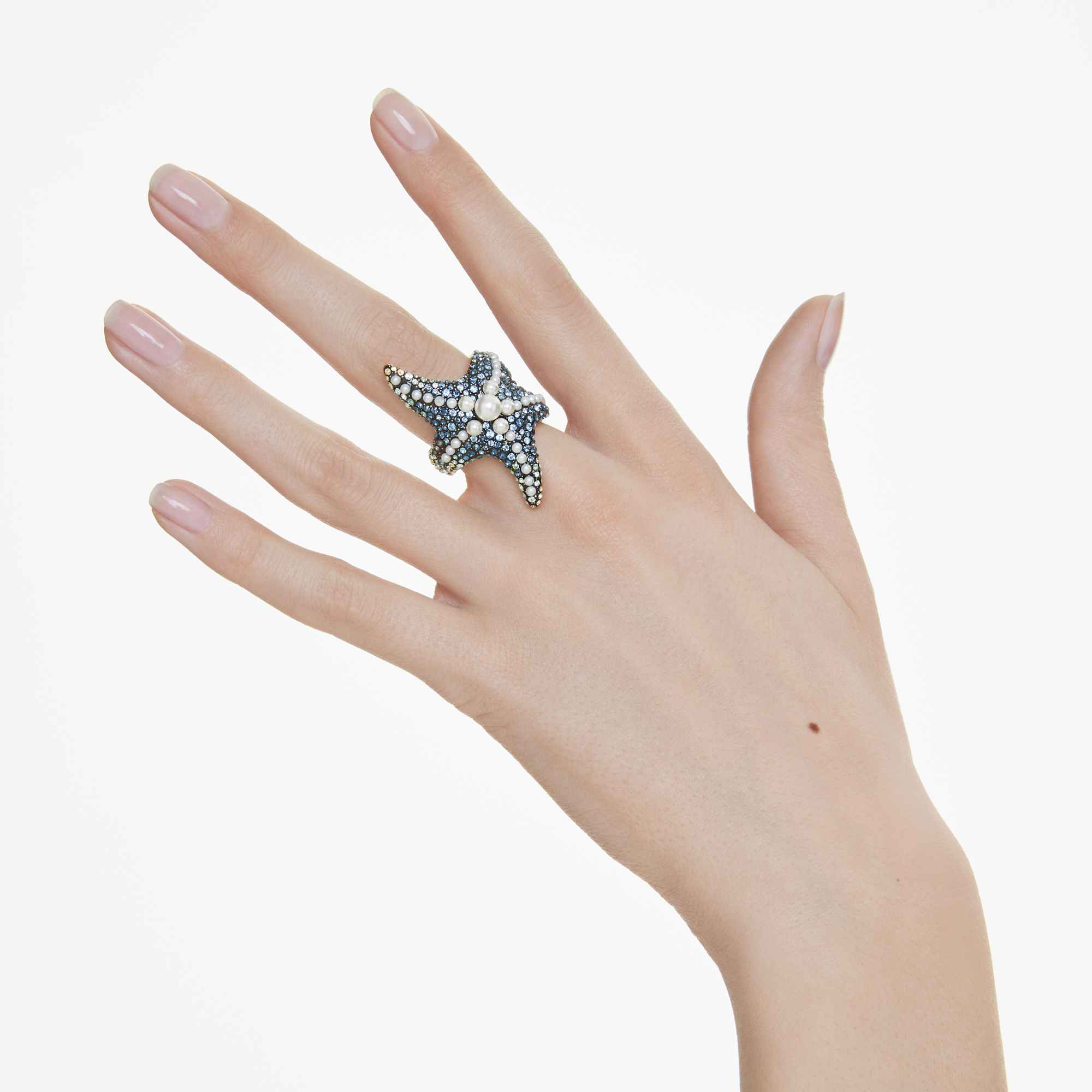 טבעת Idyllia בציפוי זהב מבריק SWAROVSKI