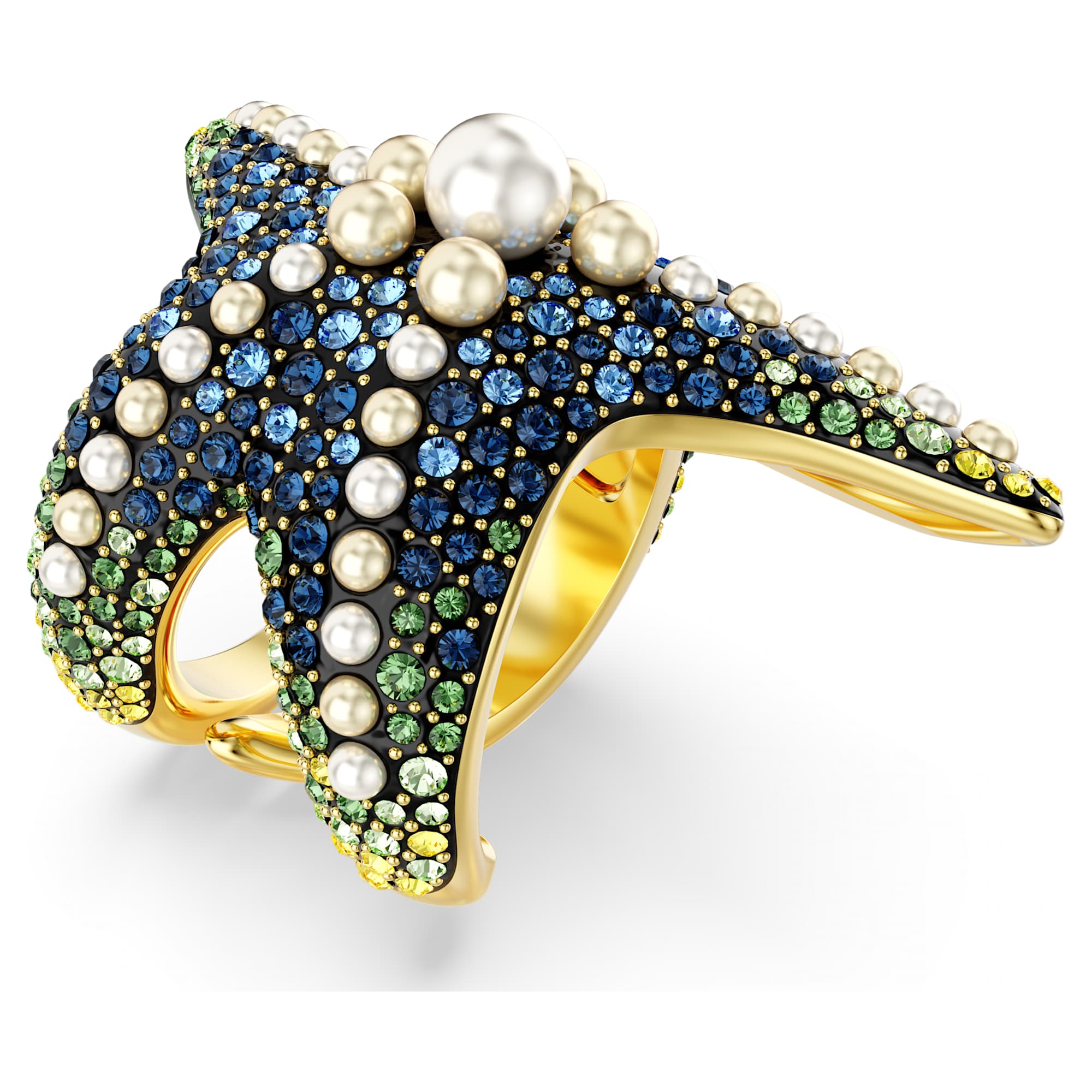 טבעת Idyllia בציפוי זהב מבריק SWAROVSKI