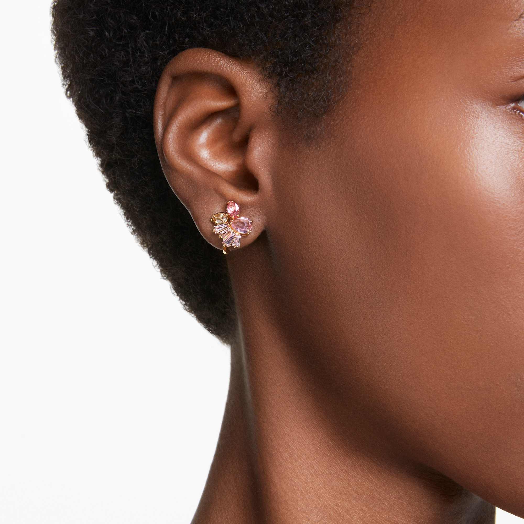 עגילי Gema בציפוי זהב מבריק SWAROVSKI