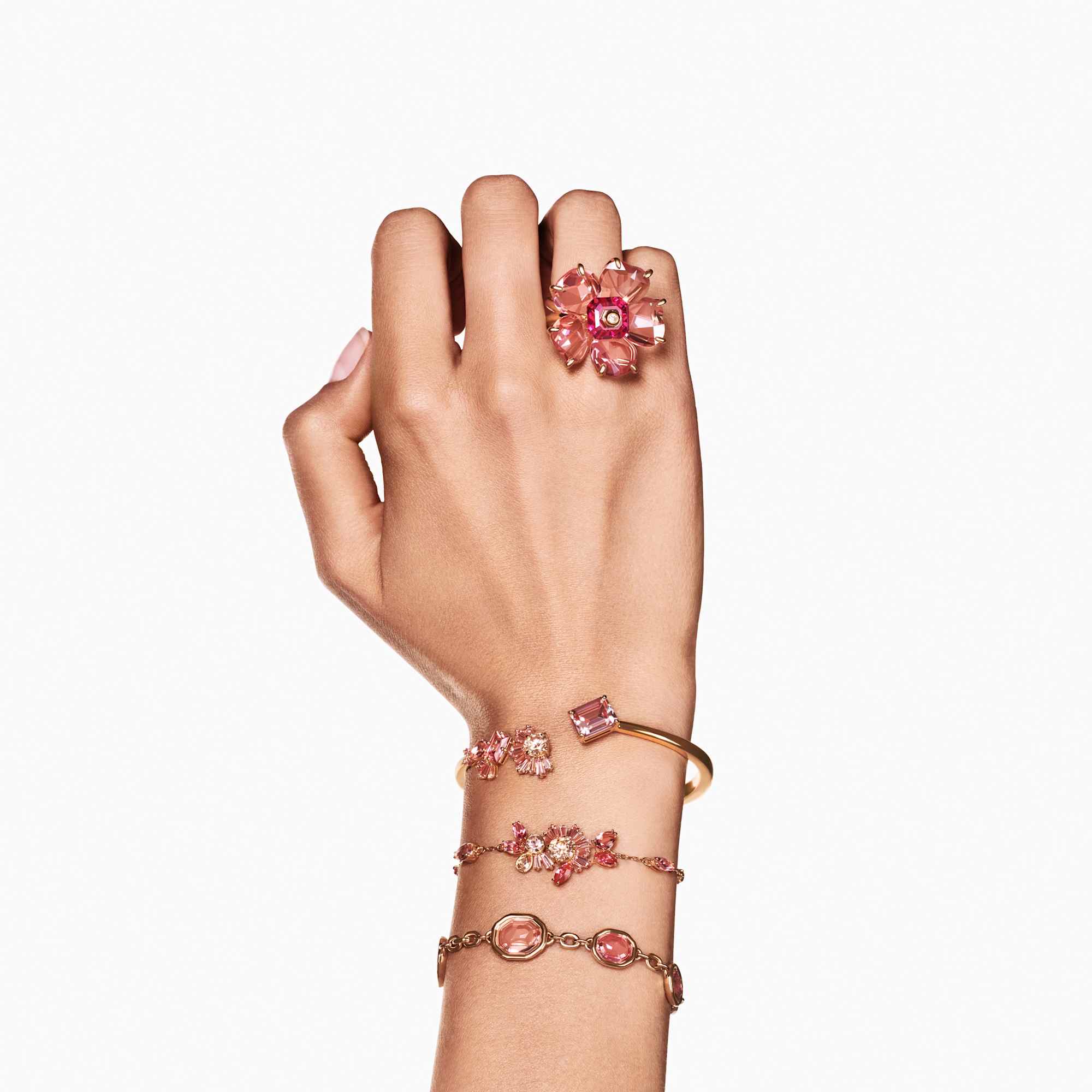 צמיד Gema בציפוי זהב מבריק SWAROVSKI