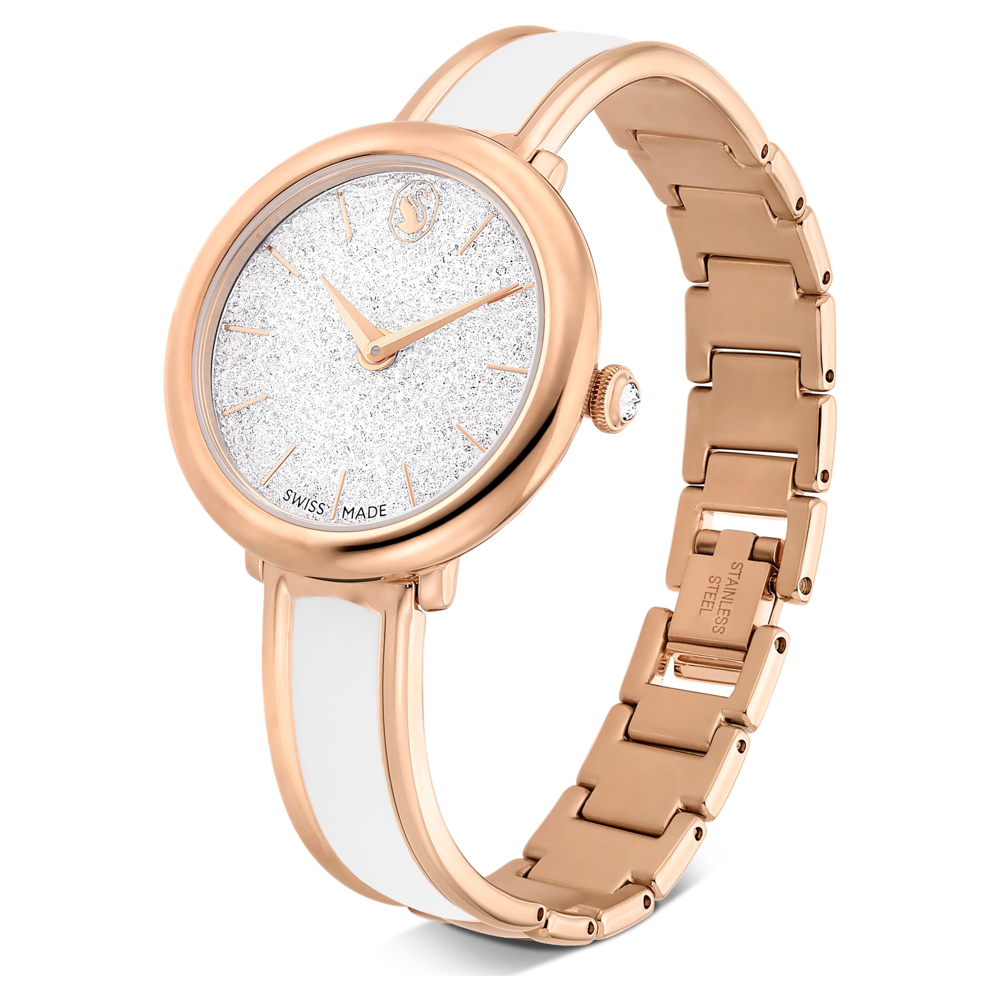 שעון Crystalline בציפוי PVD רוז גולד SWAROVSKI