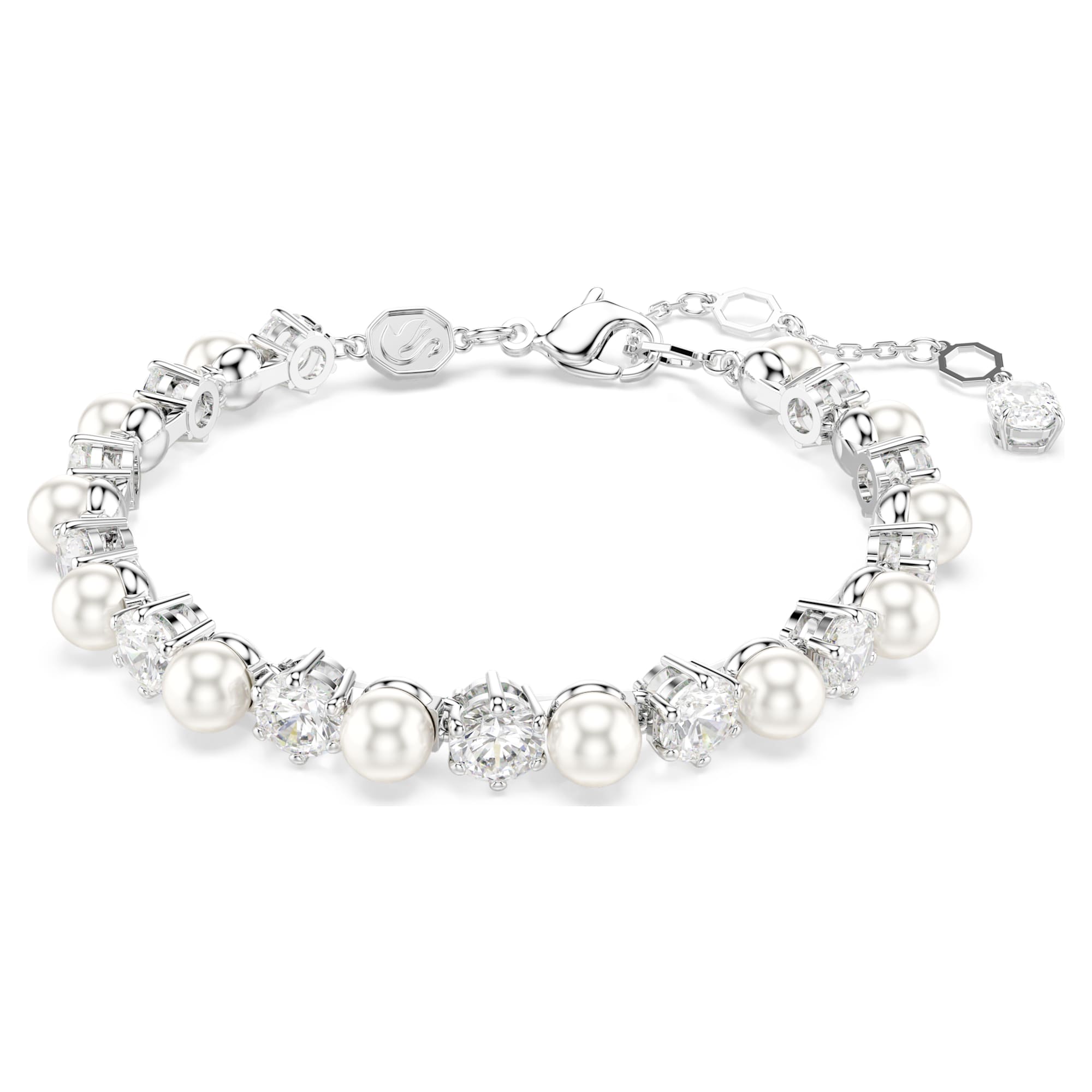 צמיד Matrix בציפוי רודיום מבריק SWAROVSKI