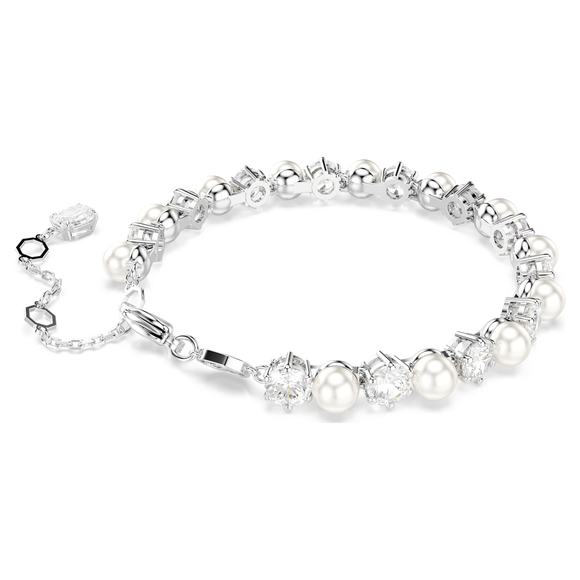 צמיד Matrix בציפוי רודיום מבריק SWAROVSKI